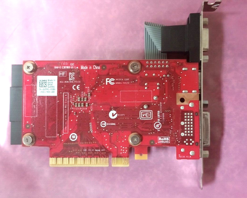 0J27RG Nvidia Geforce GT730 2GB DDR3 HDMI DVI VGA 64 bit Graphic Card J27RG