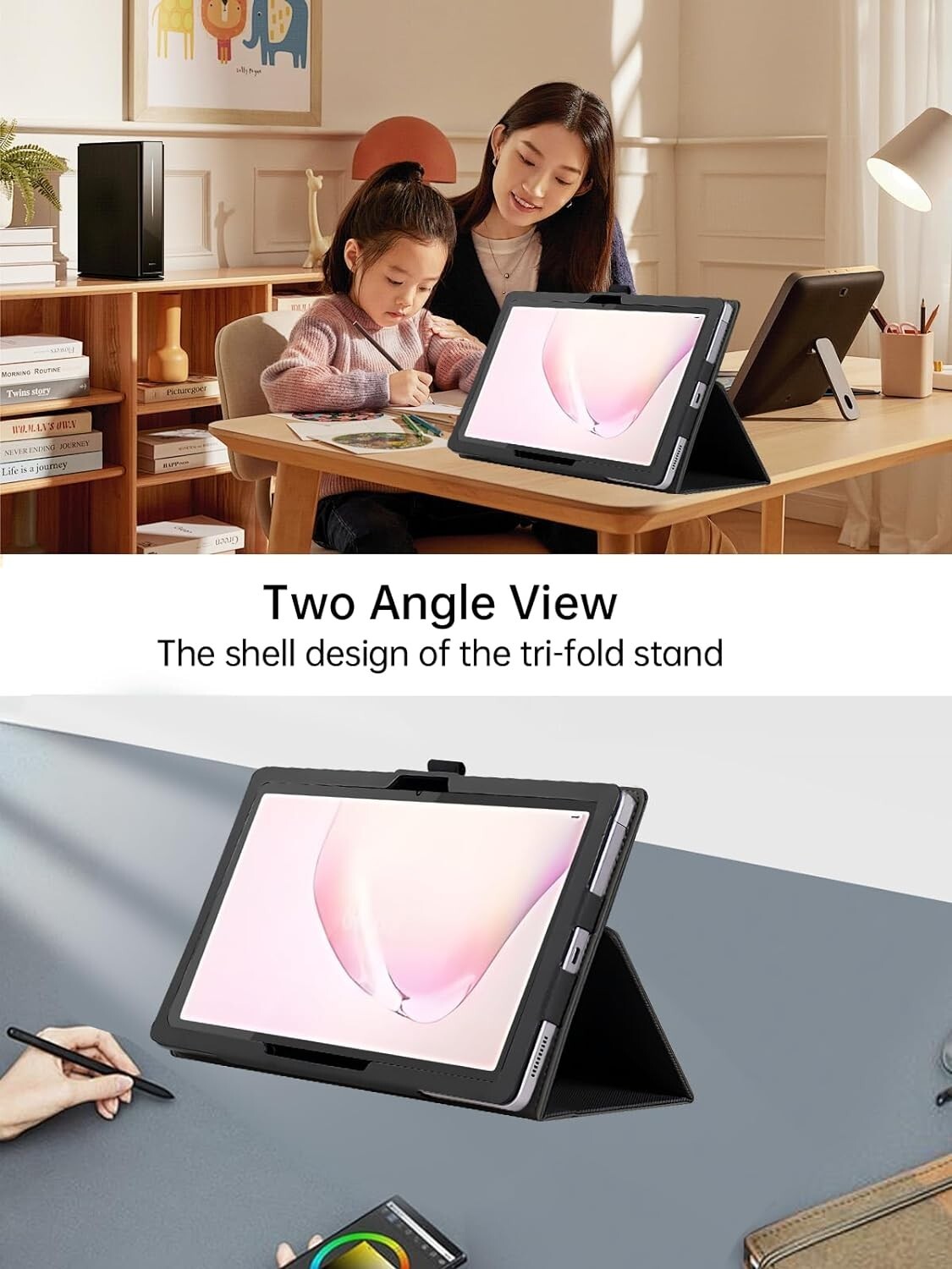 Case For AEEZO Tablet 10 inch Android 13/ 10.1″ Android 14 Tablet Magnetic Cover