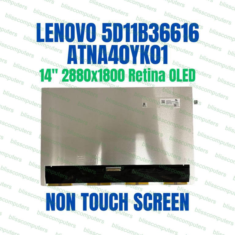 Lenovo Fru 5d11b36616 14.0″ Replacement Oled Screen 2880×1800 90hz 40 Pin