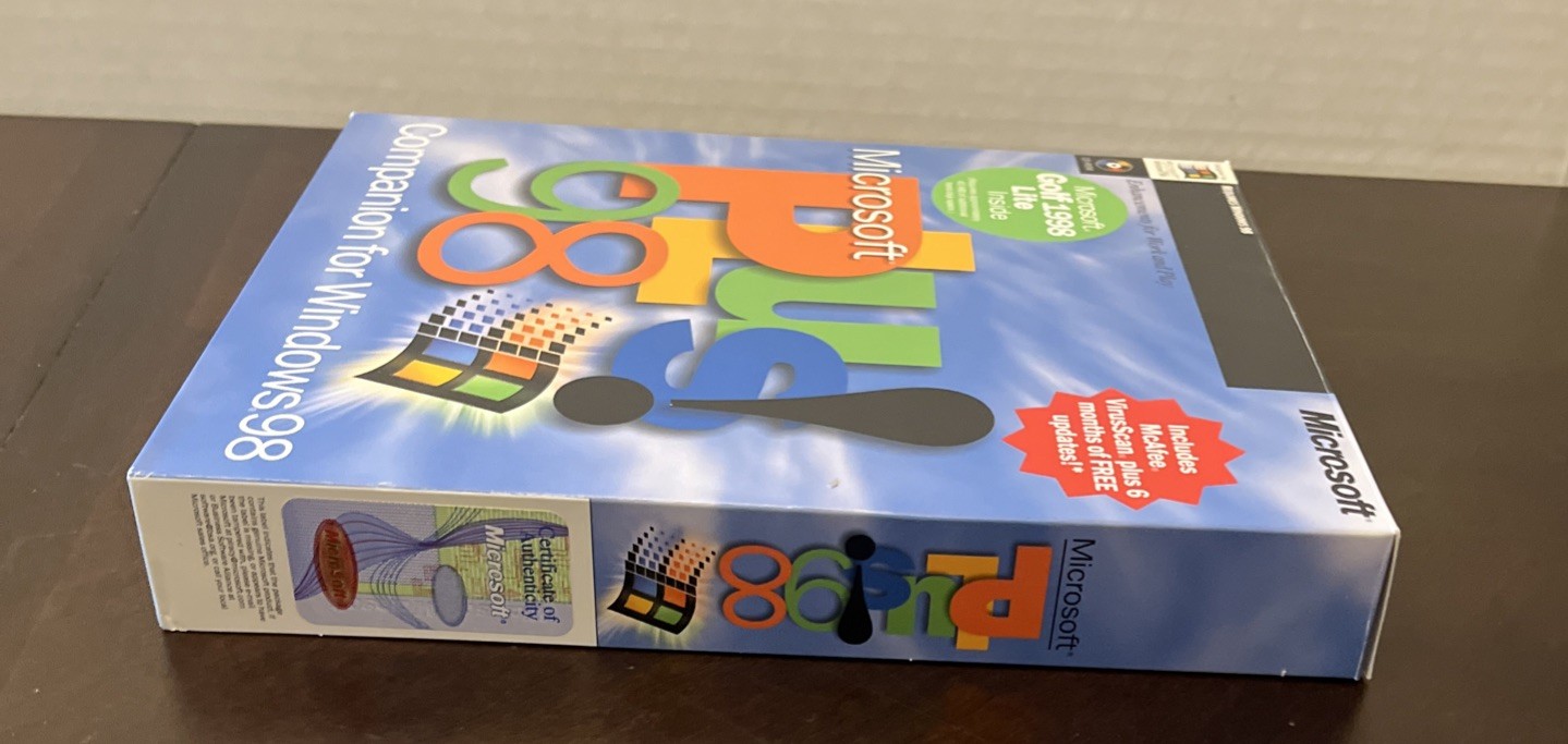 Microsoft Plus! 98 Companion For Windows 98 CD-ROM With Original Box