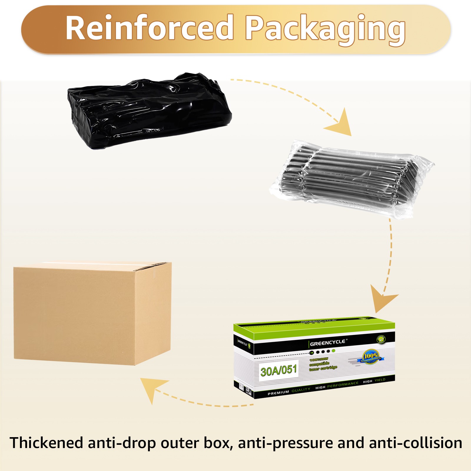 1PK CF230A 30A Toner Cartridge Compatible for HP Laser Jet Pro MFP M227fdn