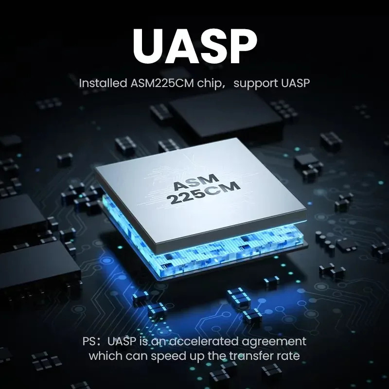 3.5 Inch HDD Case USB 3.0 to SATA External Hard Drive Reader Support 10TB Hard D