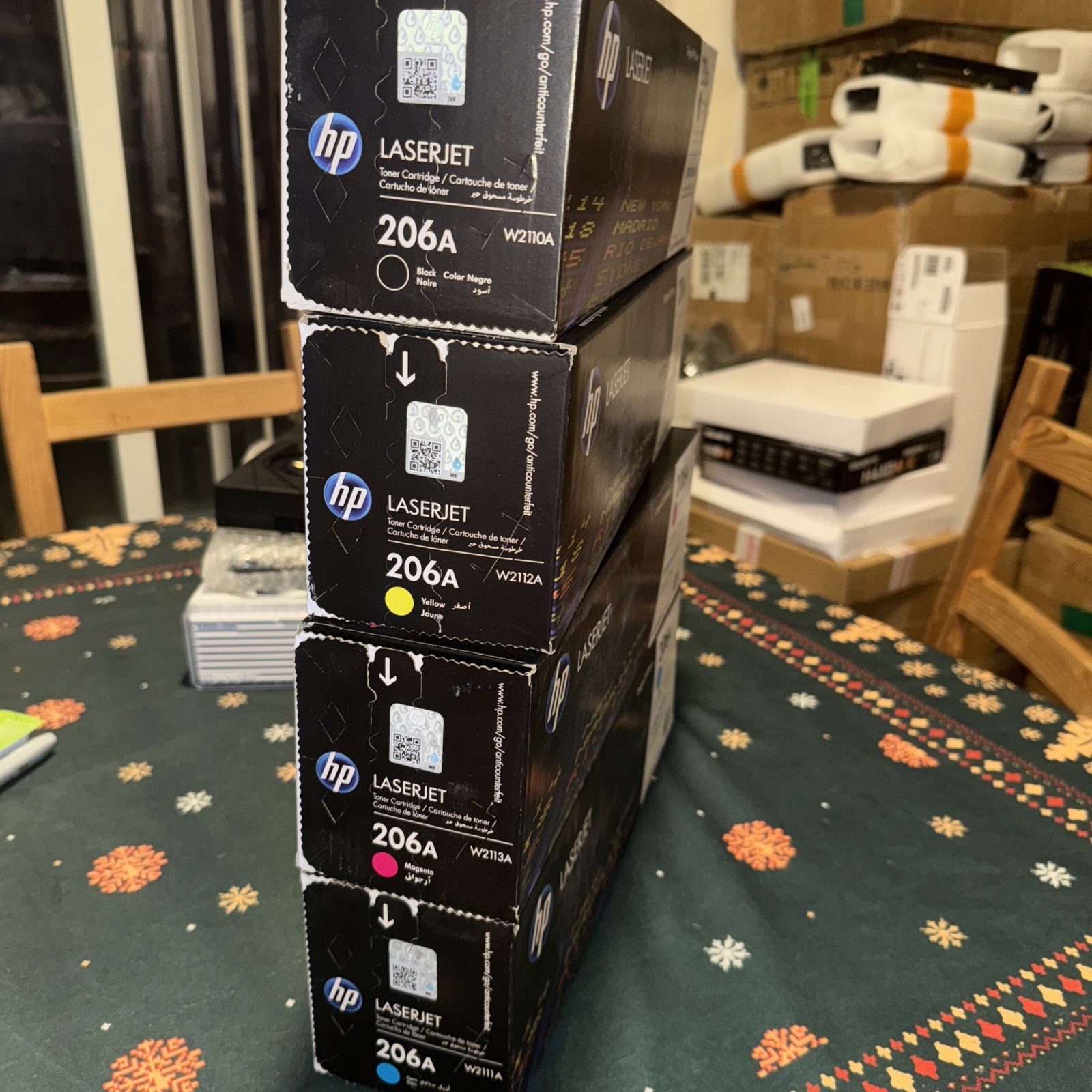 HP 206A SET W2110A W2111A W2112A W2113A Toner Cartridge Set of 4