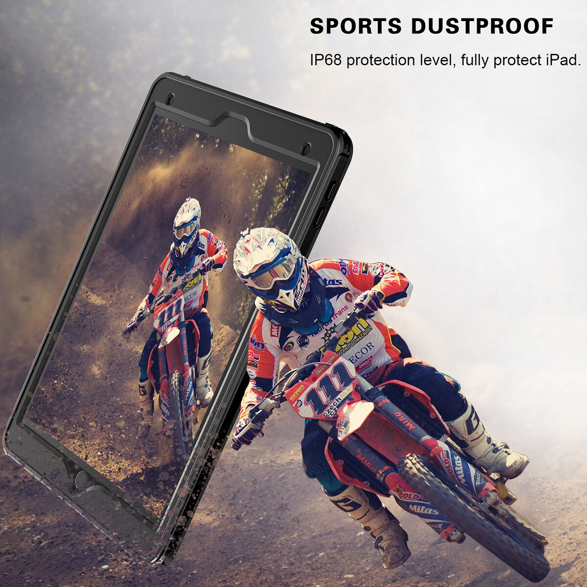 For iPad 9th/8th/7th Generation 10.2 Case Waterproof Shockproof Underwater Cover