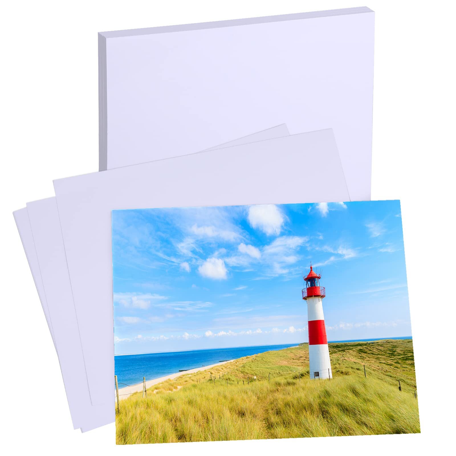 30 Sheets Photo Paper 8″x10″ Glossy Paper Photo for Dye Ink Printer 180gsm In…