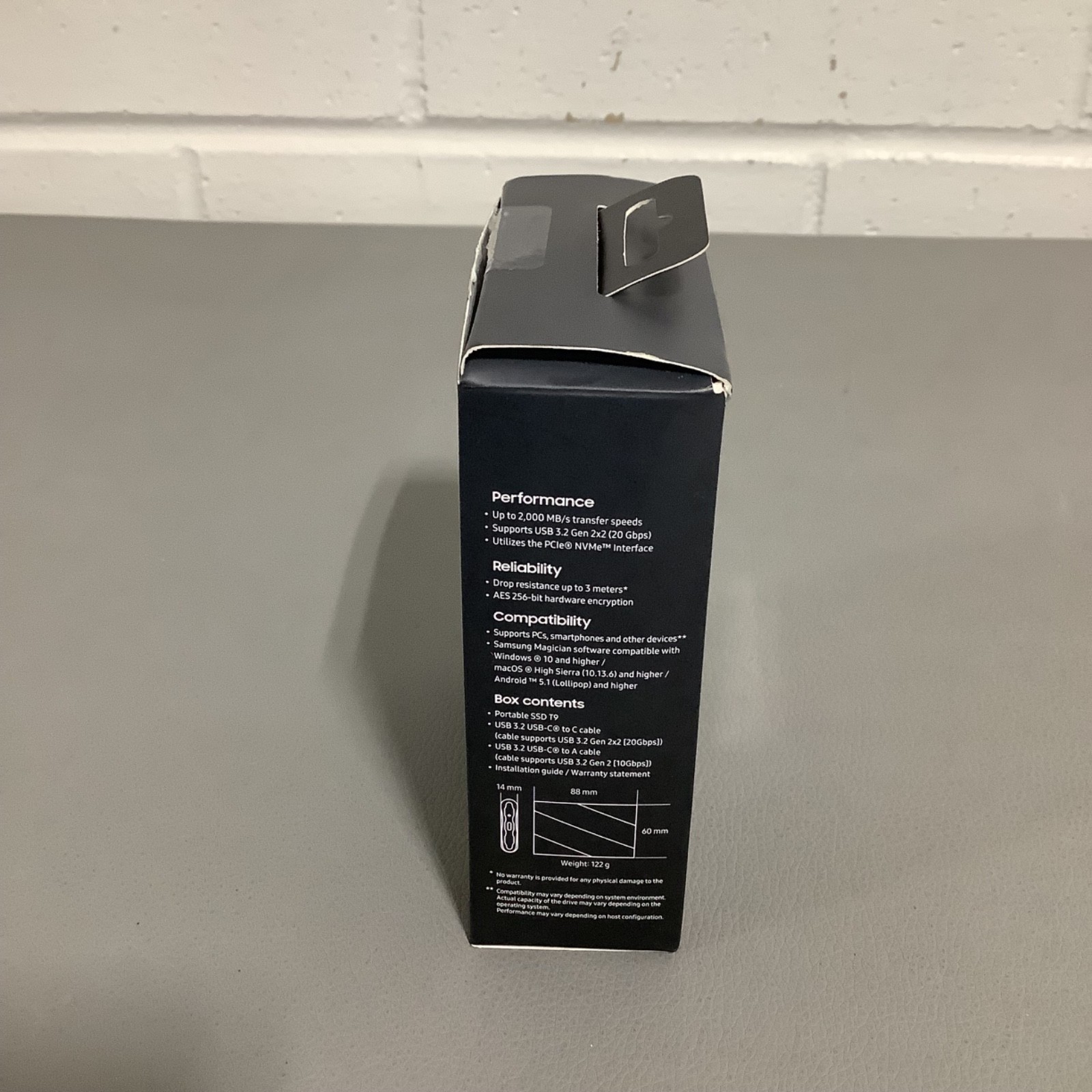 Samsung T9 2TB USB-A Portable External SSD -(MU-PG2T0B/AM)