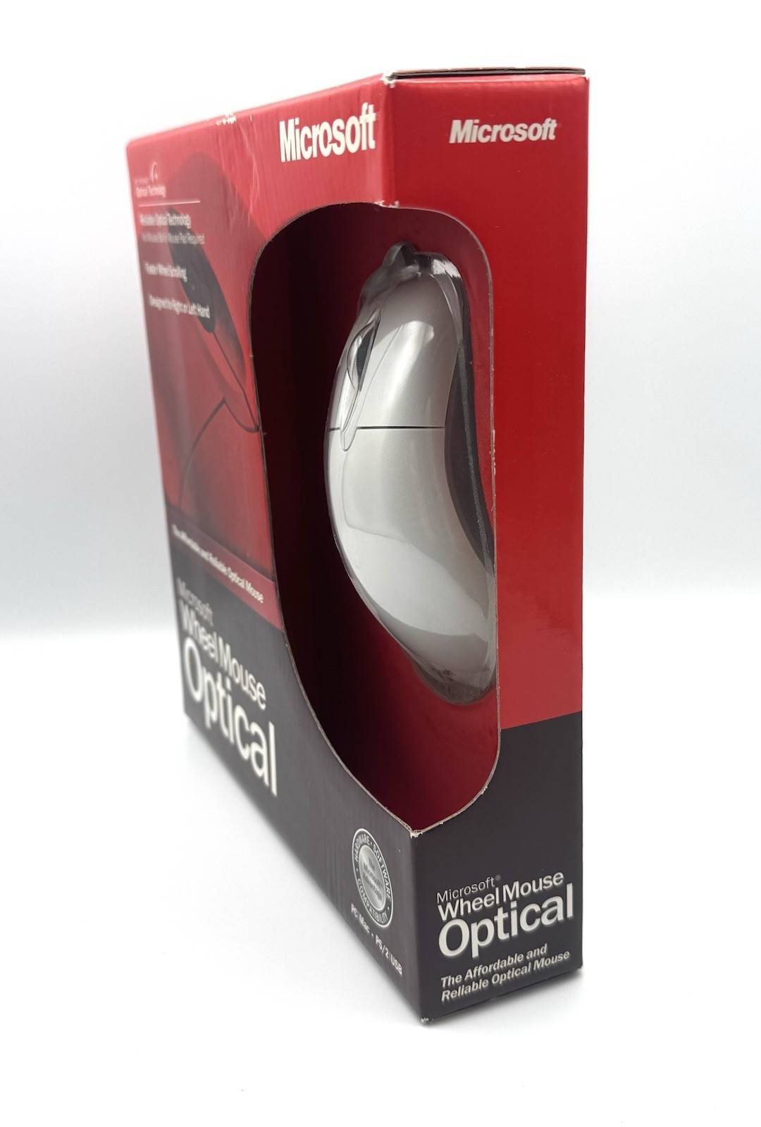 Microsoft Wheel Mouse Optical Vintage Mouse: PC/MAC USB PS2 – NEW/SEALED