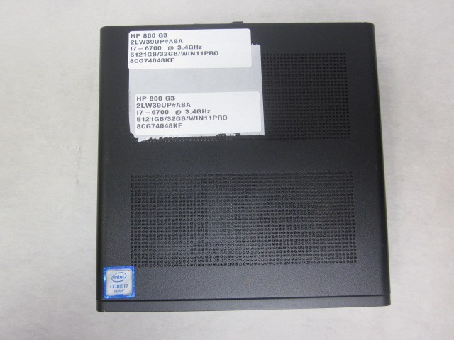 HP Elitedesk 800 G3 Tiny I7-6700 @ 3.4GHz 512GB 32GB WIN11PRO