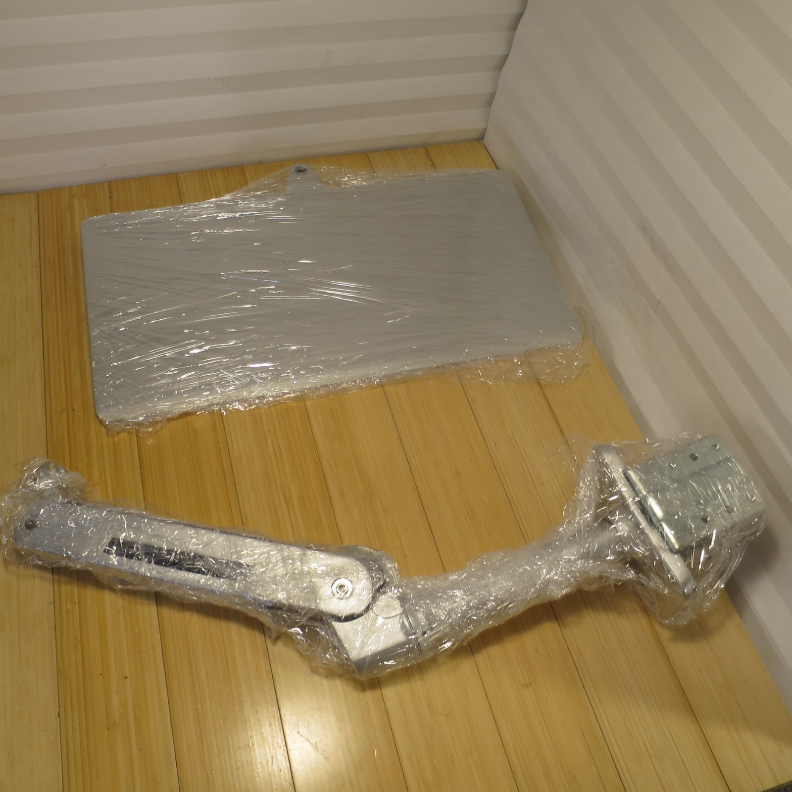 Ergotron Aluminum WorkFit-P Sit-Stand “Platinum” Mountable Arm with Shelf