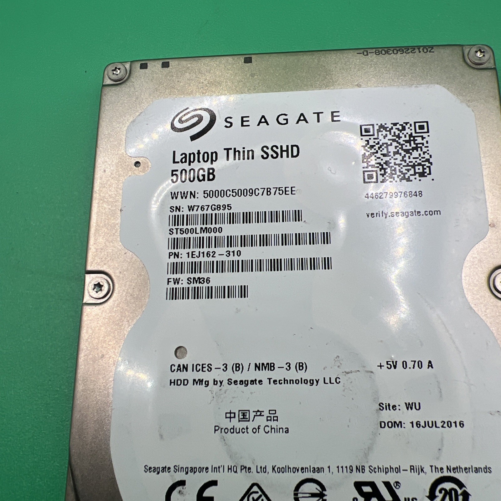 Seagate Hard Drive Toshiba HGST Western Digital 500GB 2.5″ 7mm