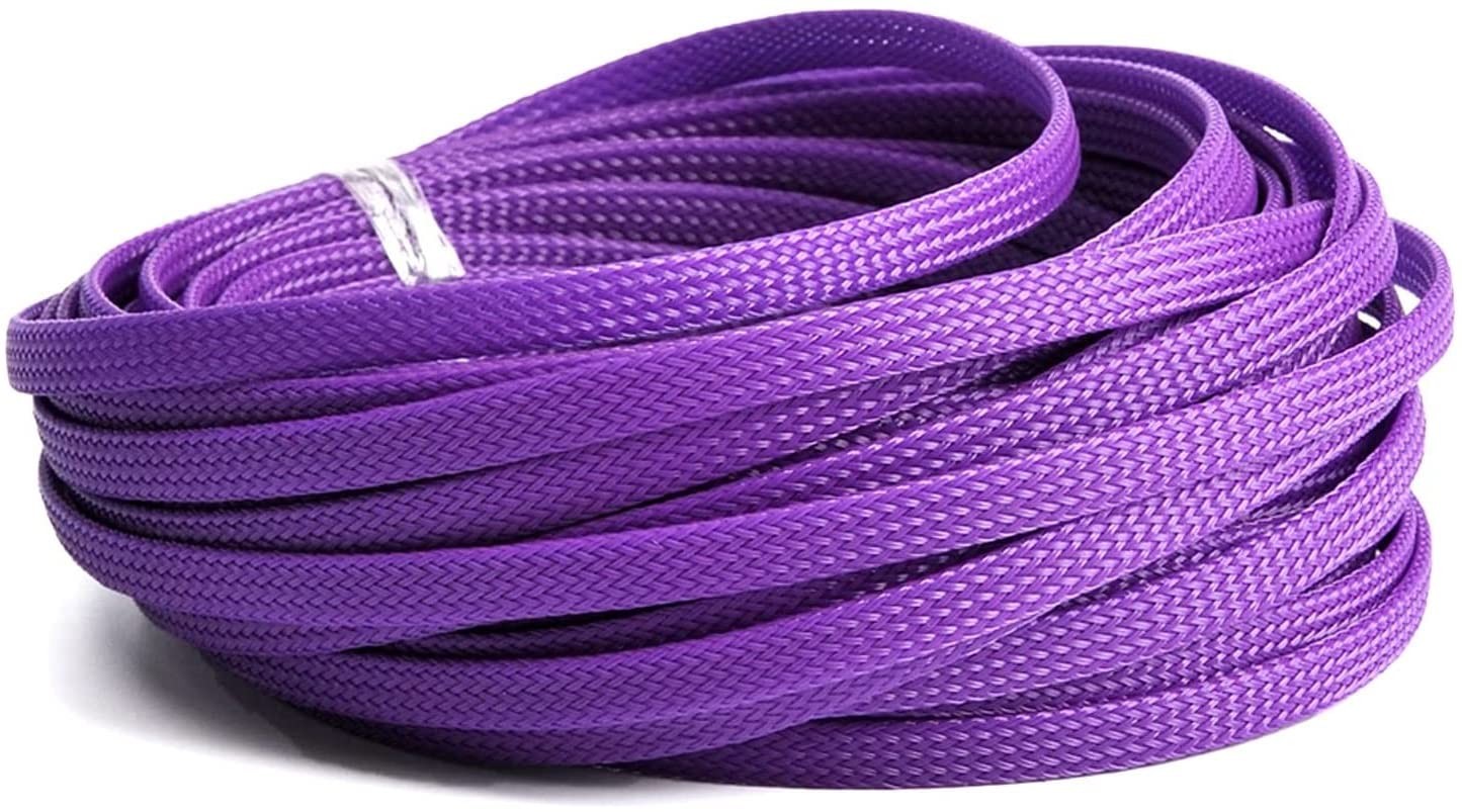 Hegebeck 32ft – 1/4 PET Expandable Braided Sleeving, Wire Loom Tubing Cable S…