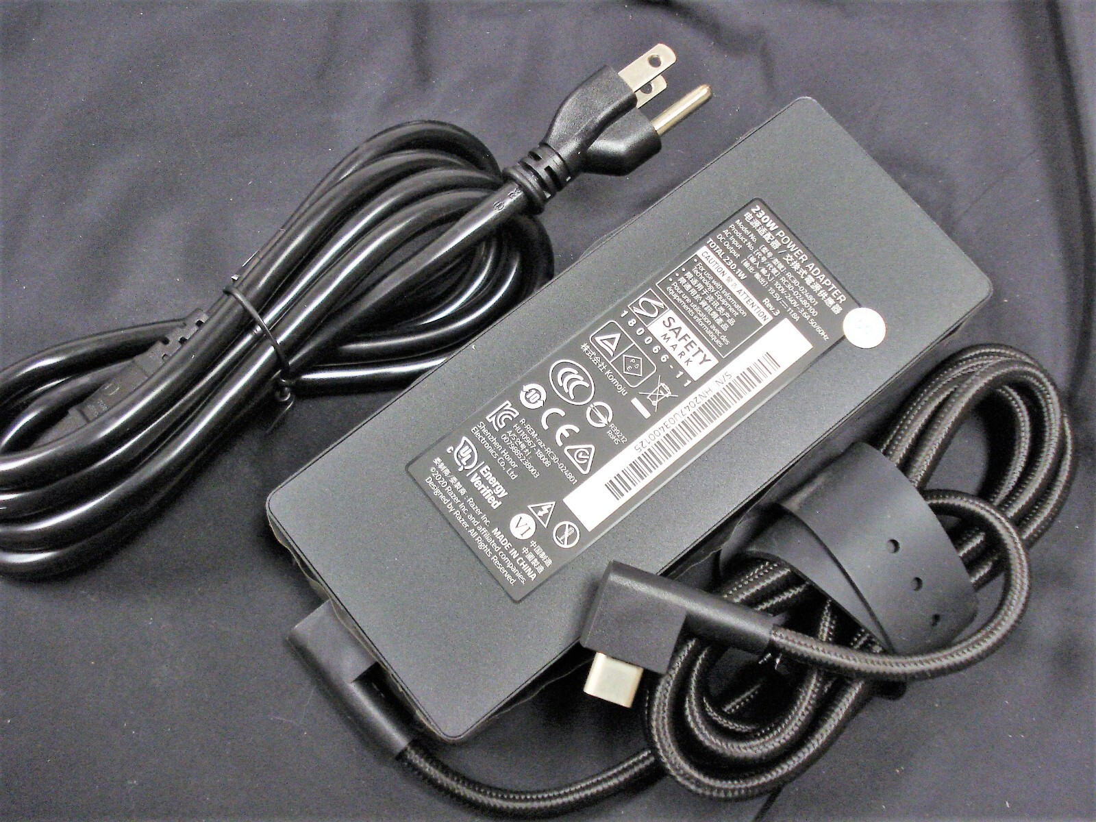 NEW 230W 19.5V 11.8A for Razer Blade 14″ 15″ 17” GeForce RTX RC30-024801 Charger