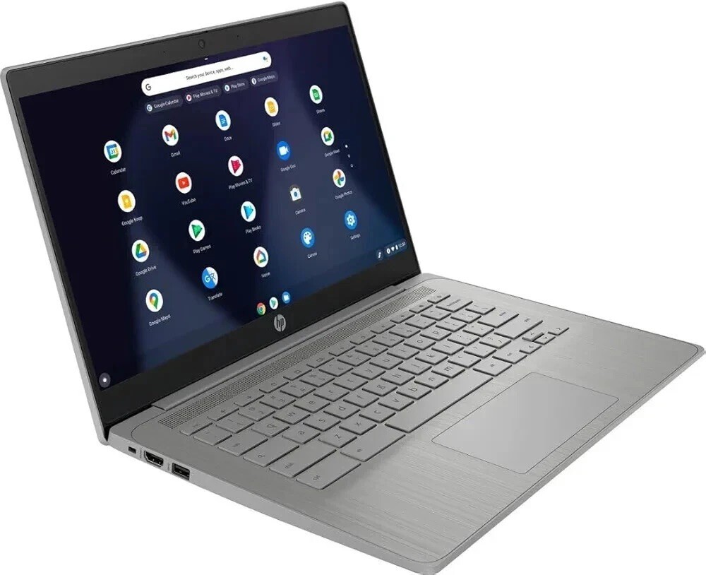 HP Chromebook 14″ Intel N4120 4GB RAM 64GB eMMc with USB Docking Up to 256GB