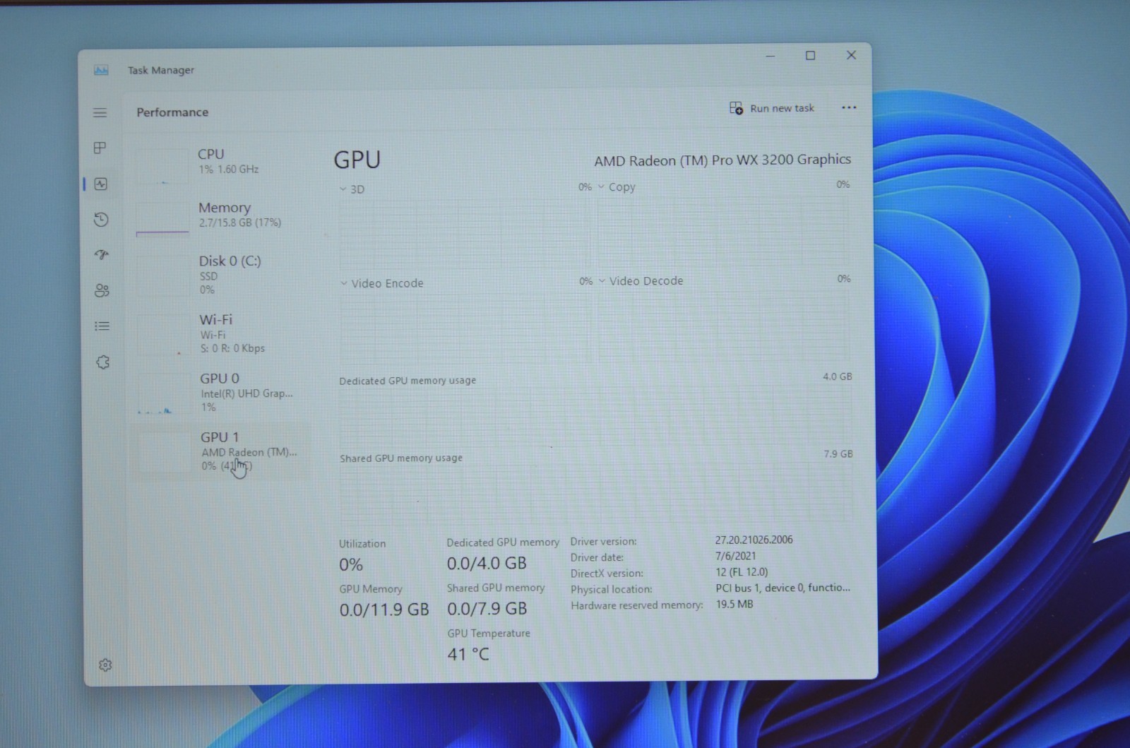 Dell Precision 7740 Laptop i7-9850H 512GB NVME 16GB RAM AMD WX 3200 WIN11PRO