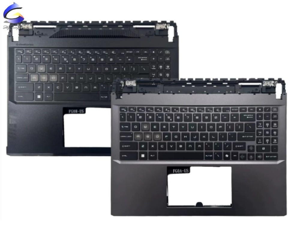 For MSI GE68 GP68 MS-15M1 15M2 Upper Case Palmrest Cover RGB Backlight Keyboard