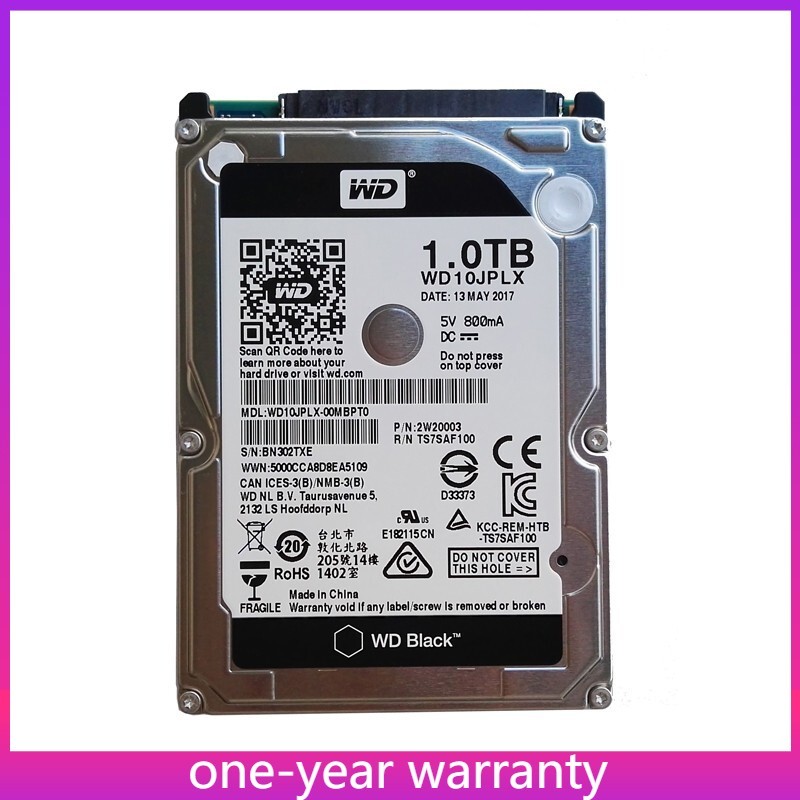 Western Digital WD10JPLX 1TB 7200 RPM 32MB SATA 2.5 inch Laptop Hard Disk Drive