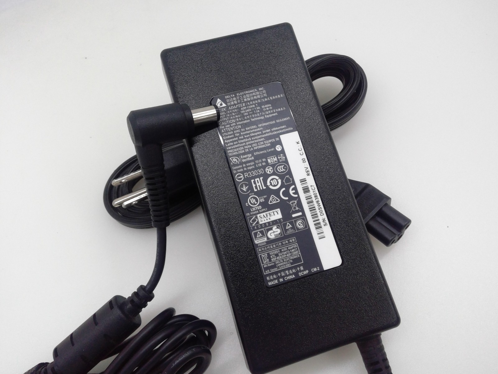 Genuin Delta For MSI GL63 8SC-059US 19V 7.1A ADP-135KB T 7.4mm Pin 135W Adapter