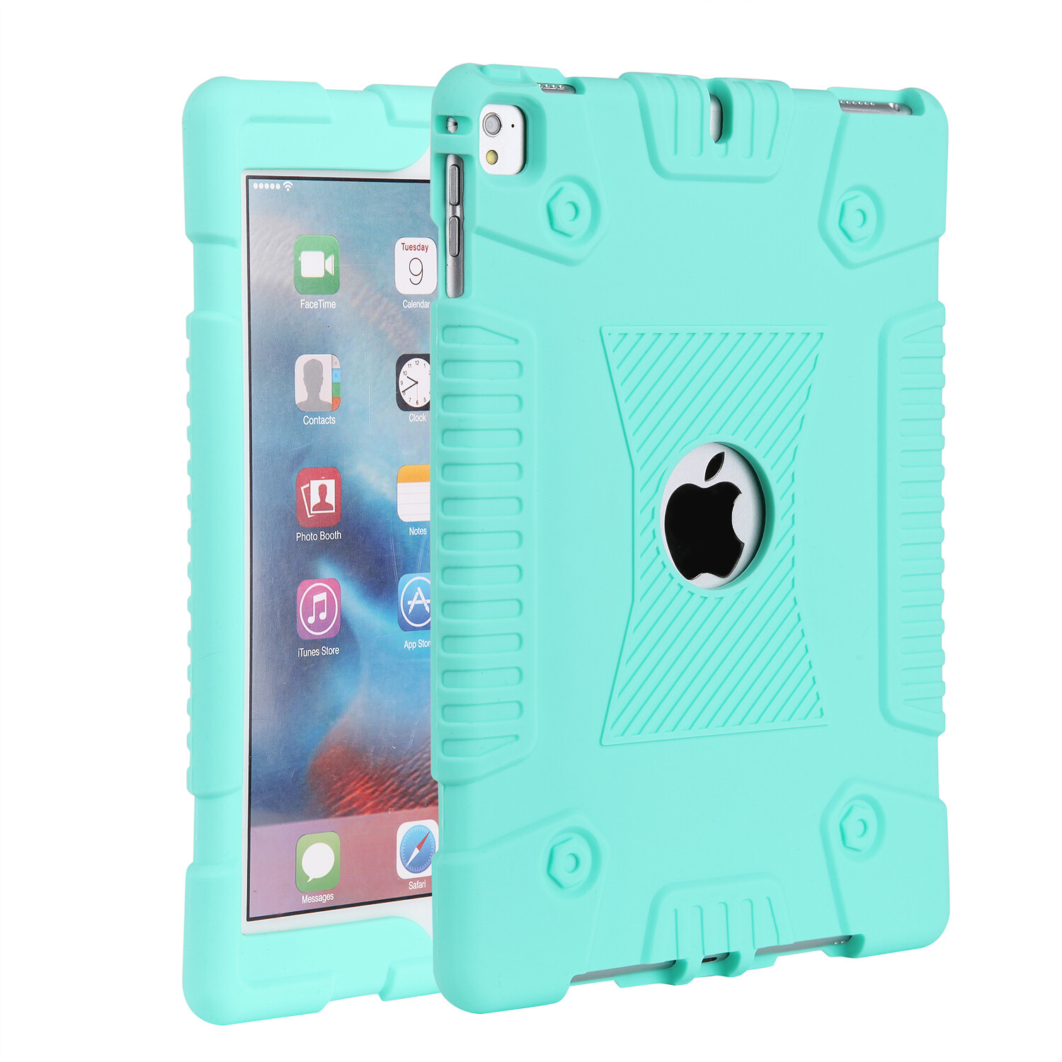 For iPad 6th Generation 9.7 2018 Shockproof Slim Soft Case+Screen Protector Film