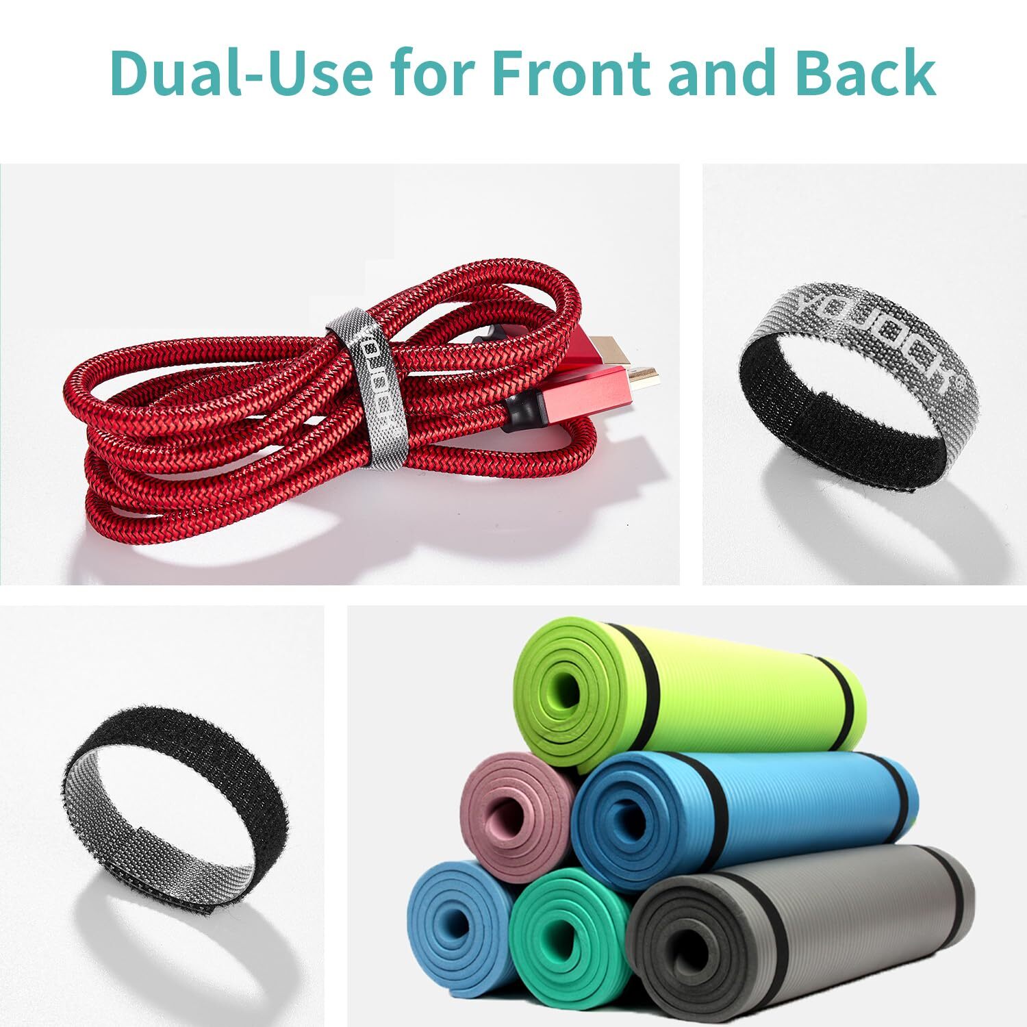 16.4ft X 0.39in Adjustable Cable Straps Reusable Nylon Securing Cord Ties 0.39 I