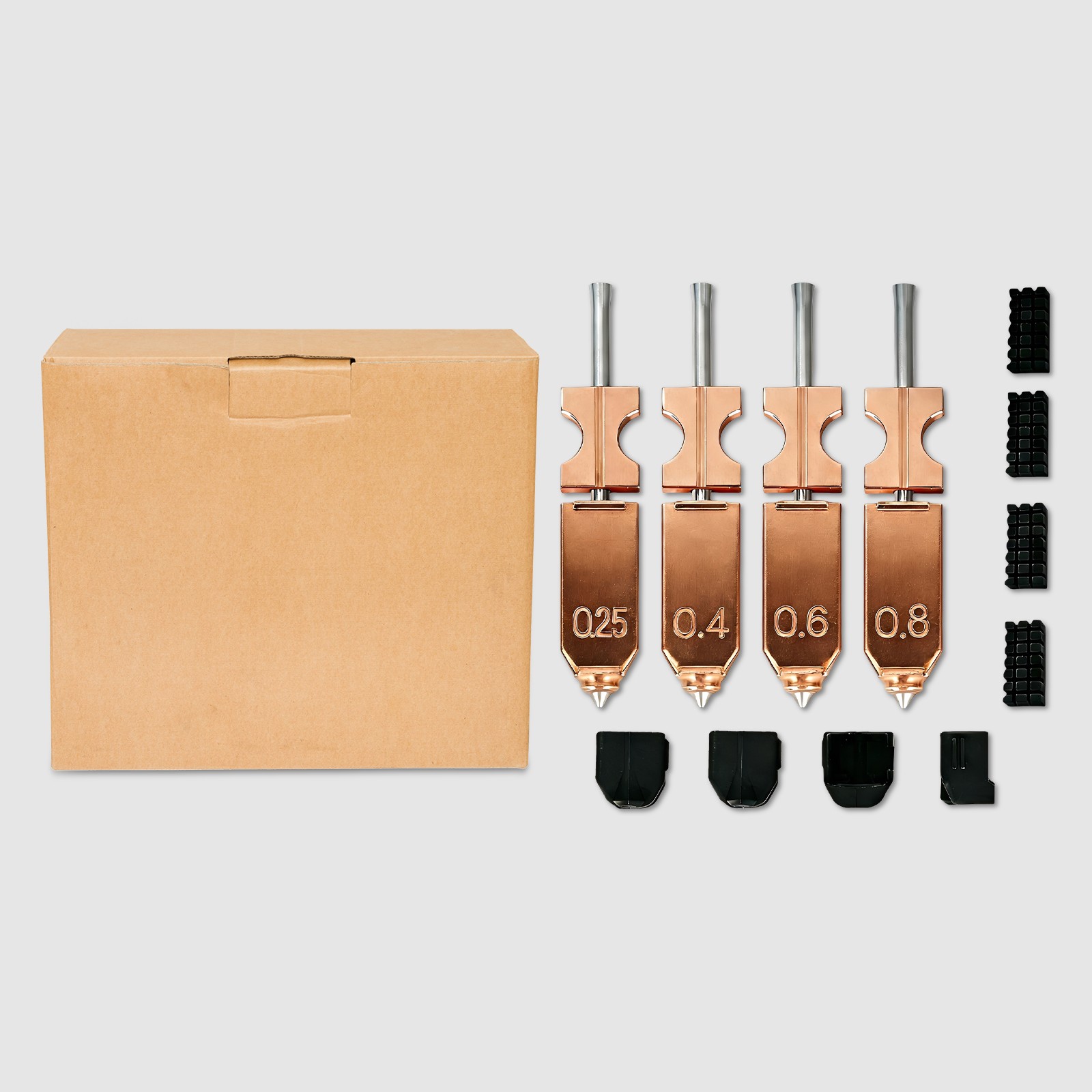 For Flashforge AD5X 3D Printer Hotend Kit Replacement 0.25/0.4/0.6/0.8 mm Nozzle