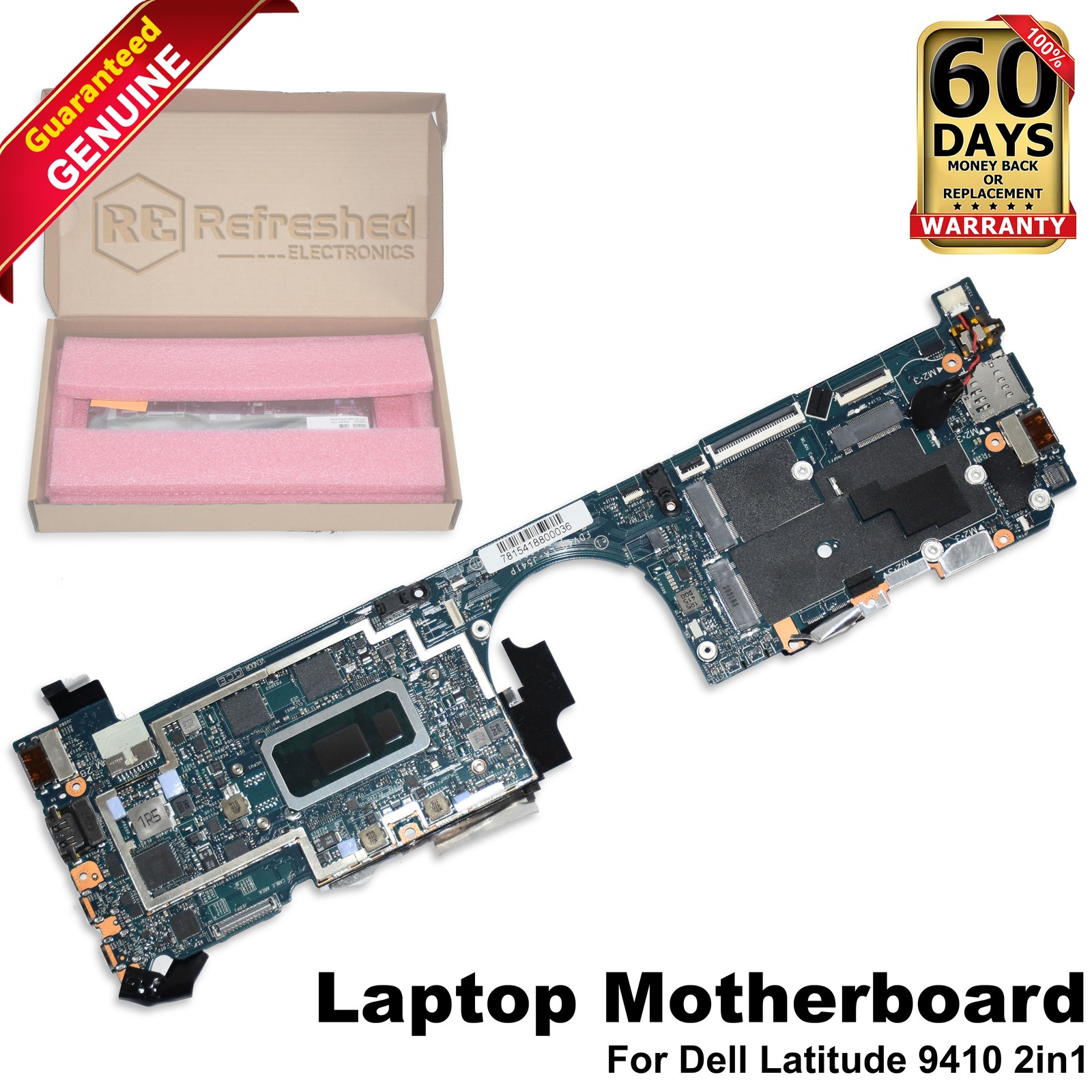 Dell Latitude 9410 2in1 Motherboard i5-10310U Quad-Core 16GB Ram LA-J541P 9868X