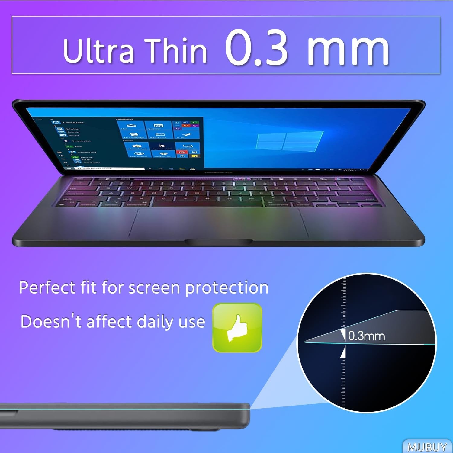 Tempered Glass Screen Protector for Lenovo ideapad 5/5i Pro 16 & Slim 3/5/7 16 &