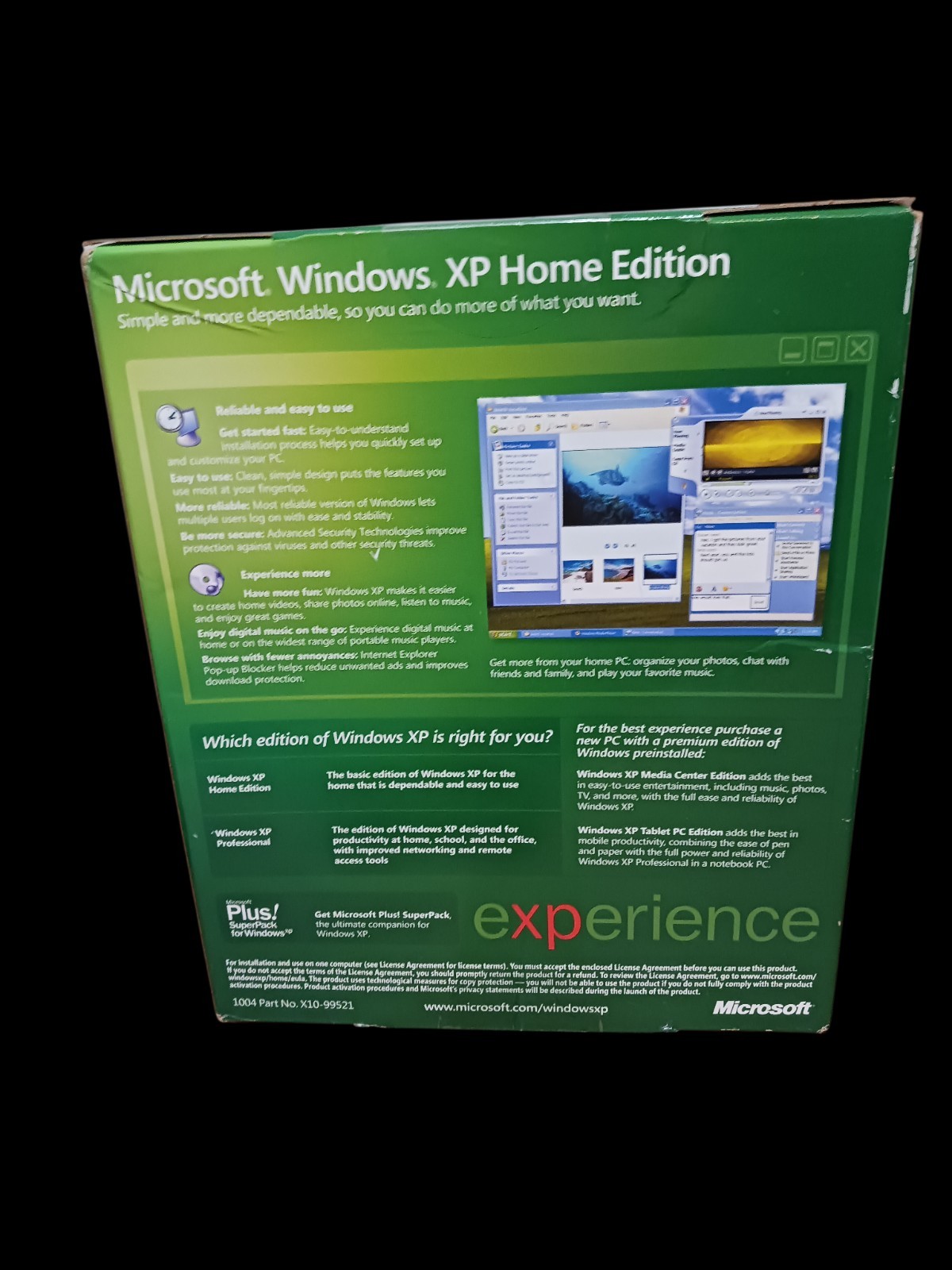 Microsoft Windows XP Home Edition Upgrade Retail Package – NEW SEALED