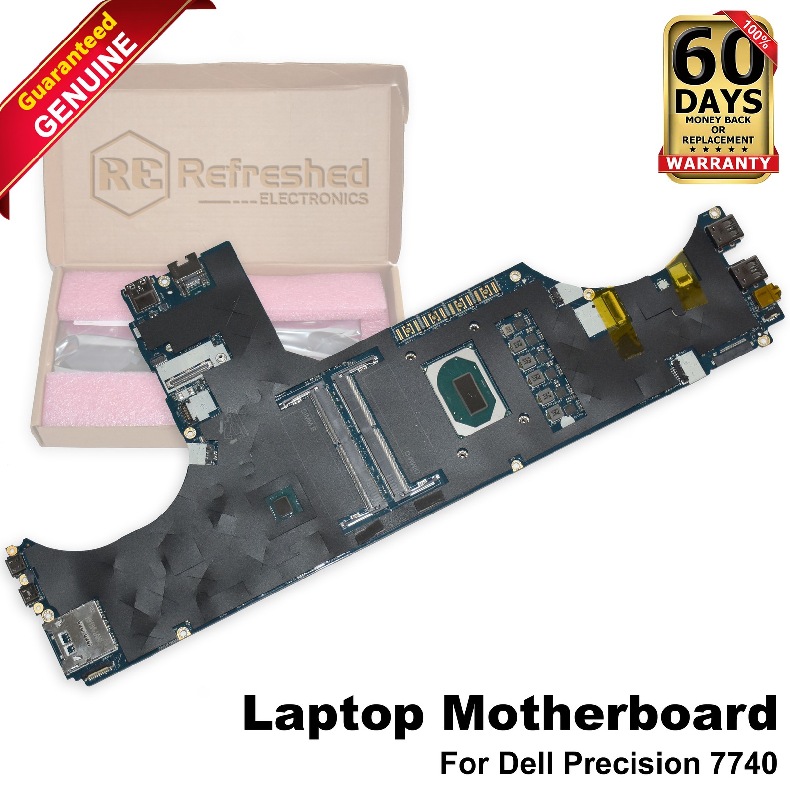 Dell Precision 7740 Laptop Motherboard i5-9400H Quad-Core 2.5GHz LA-H281P N9YD8