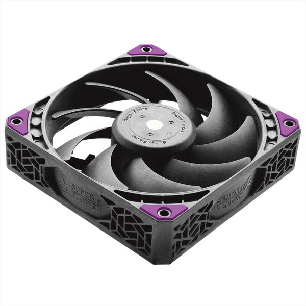 Super Flower MEGACOOL 12CM PWM FAN 3pcs SF-PF121-BK_3P 4-Pin PWM Triple-Pack