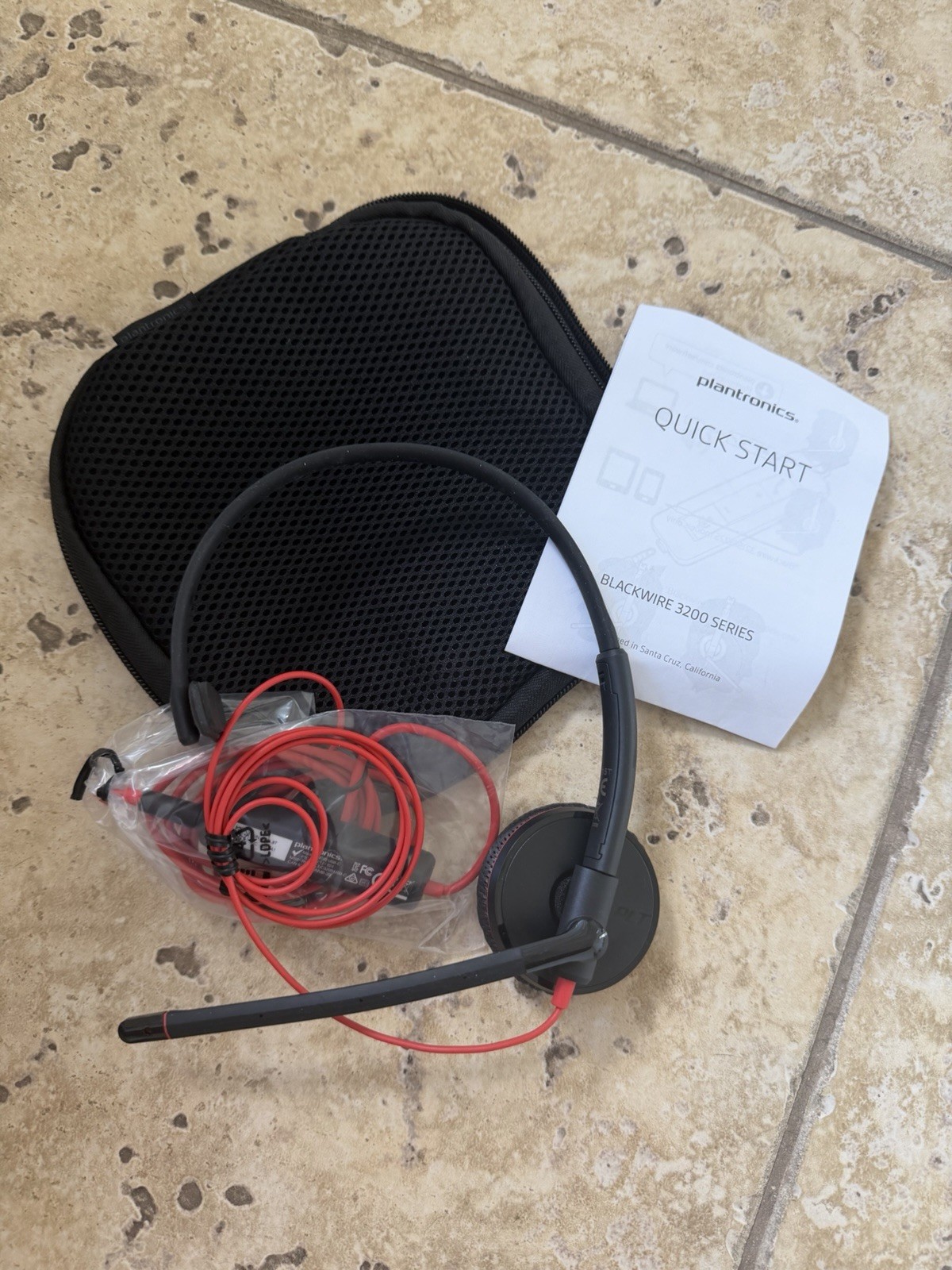 Plantronics Blackwire 3220 USB Over-the-Ear Headset – Black