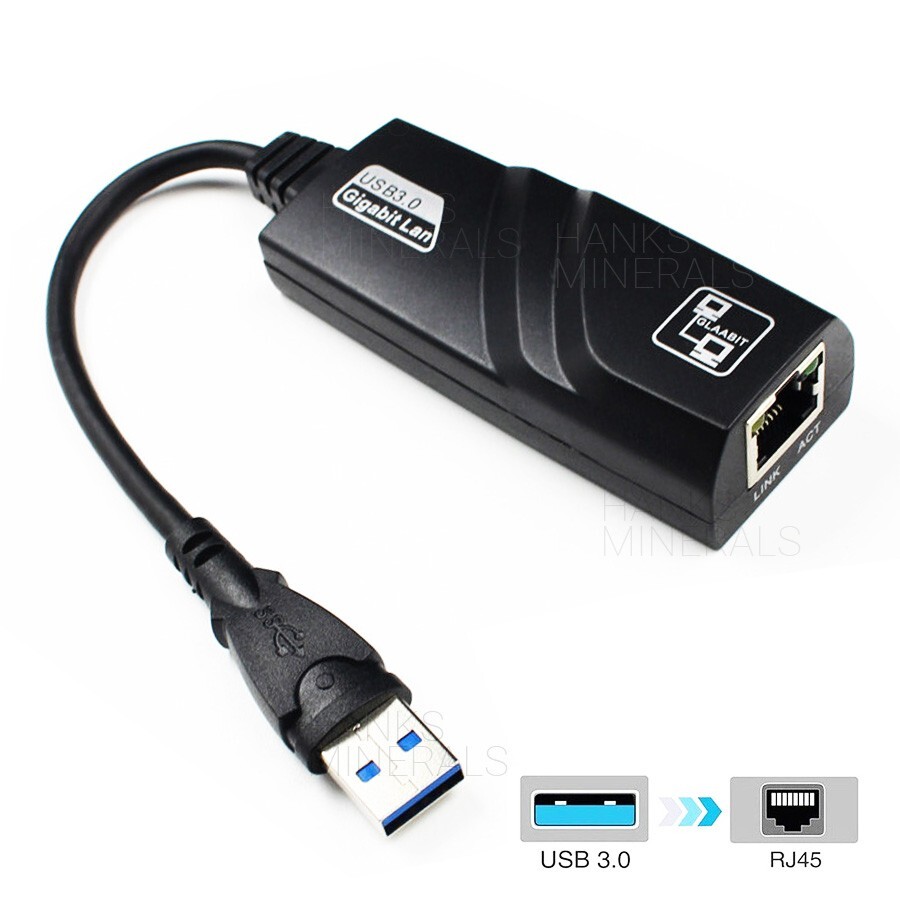 USB 3.0 Gigabit Ethernet 1000Mbps Adapter RJ45 LAN Network For Windows PC Mac