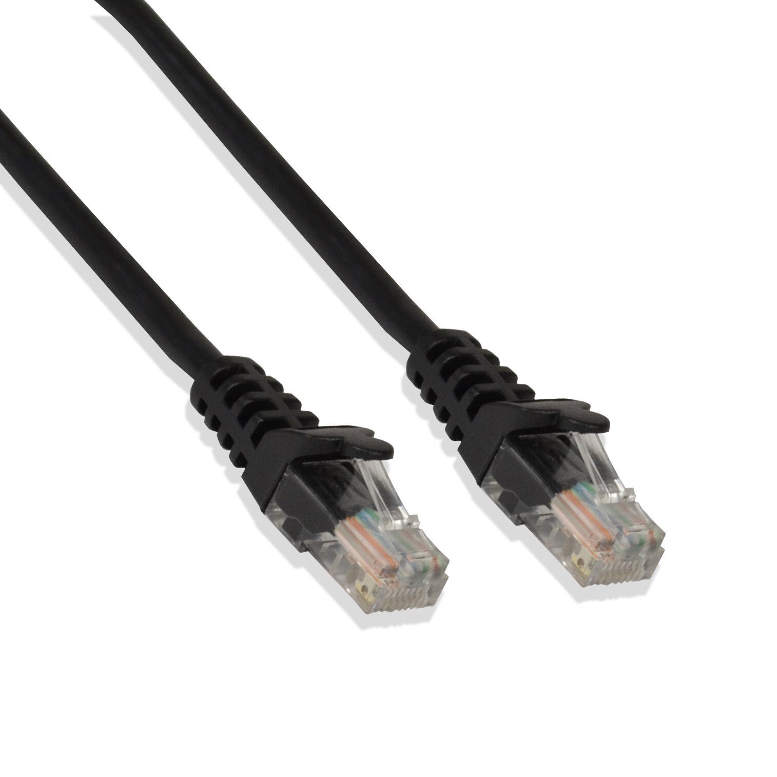 Cat5E UTP Ethernet Patch Cable 350Mhz 24Awg Black 75Ft (3 Pack)
