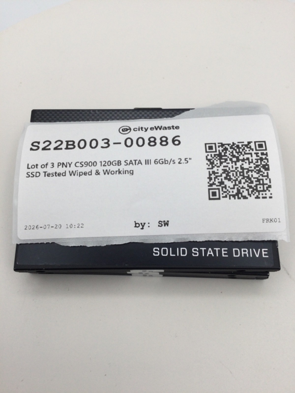 Lot of 3 PNY CS900 120GB SATA III 6Gb/s 2.5″ SSD Tested Wiped & Working