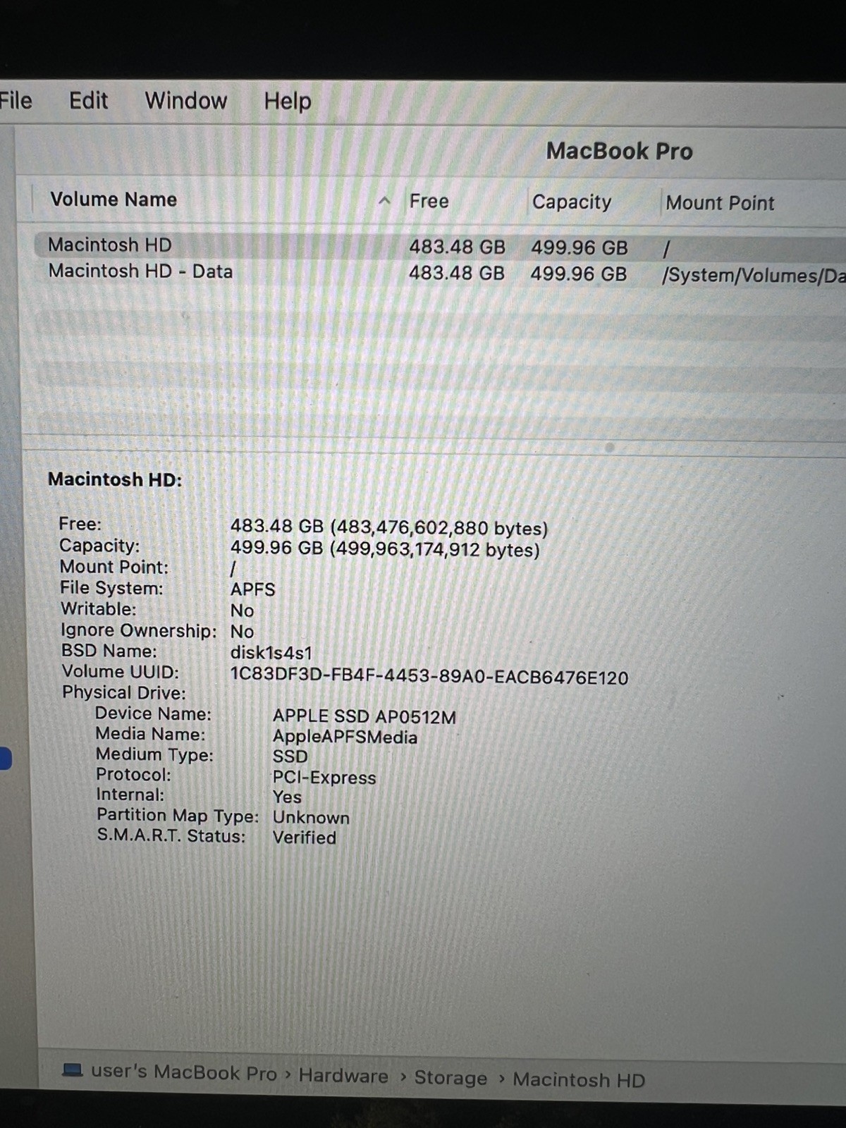Apple MacBook Pro 2019 15” i9 *READ* 2.3GHz 500GB SSD 16GB RAM OS Sequoia 2019