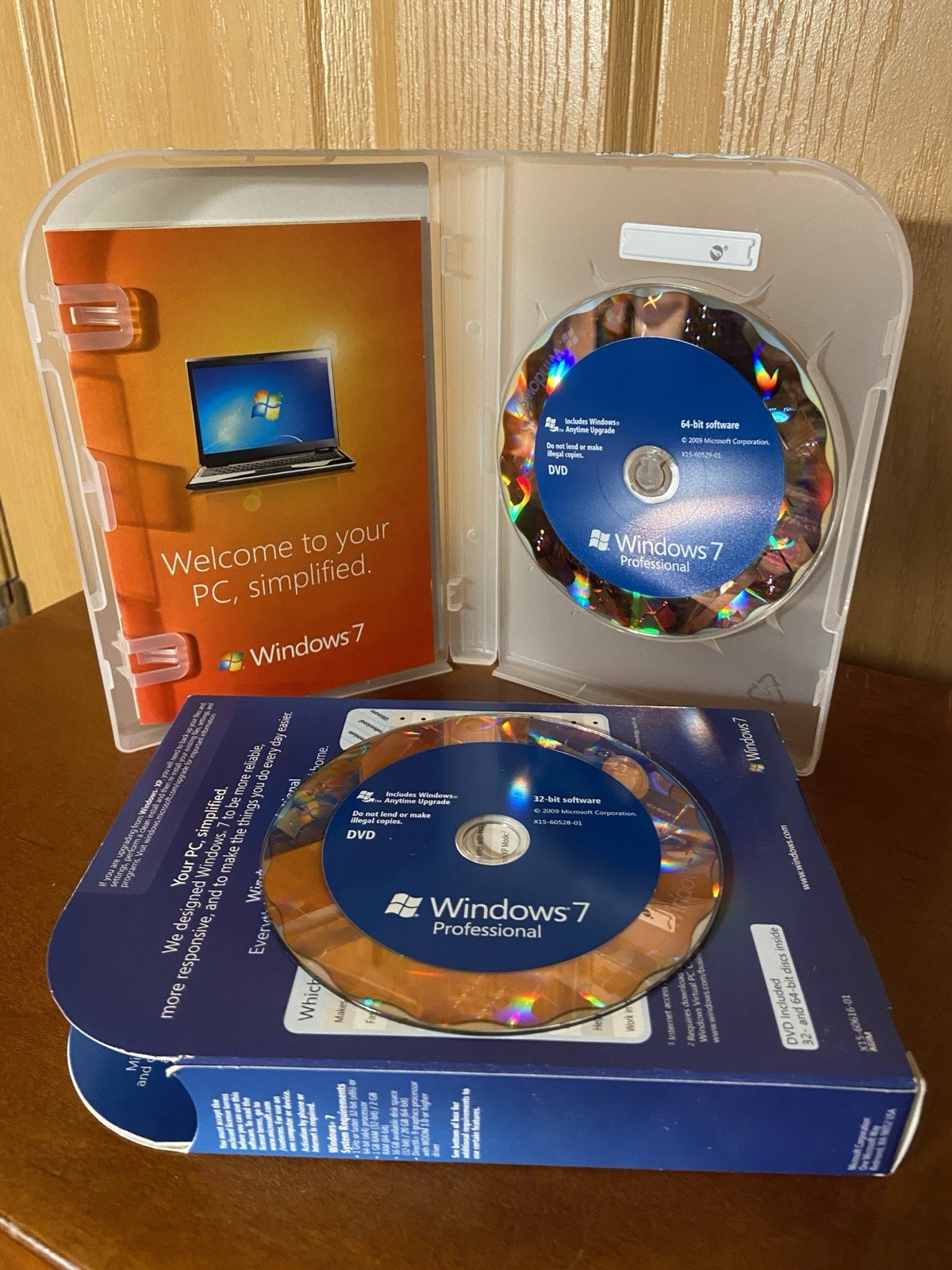 Microsoft Windows 7 Professional Edition 32/64 WITH PRODUCT KEY