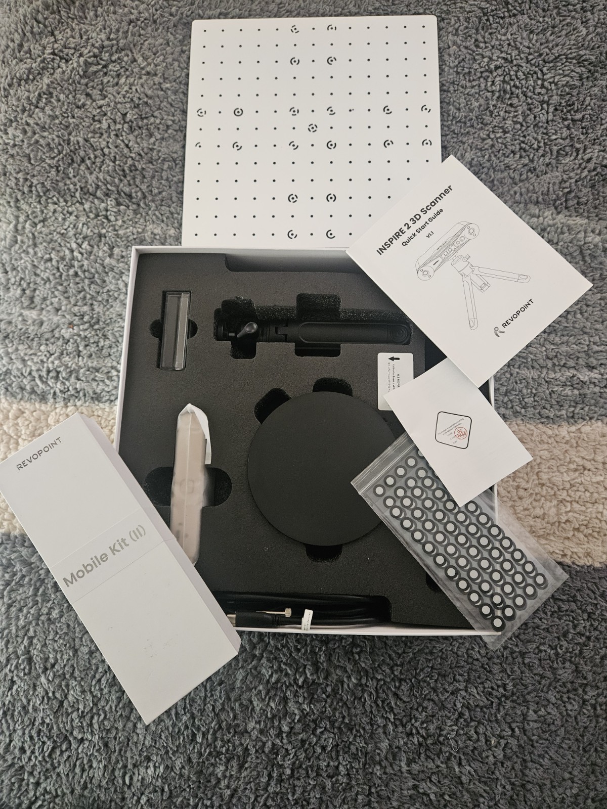 Revopoint INSPIRE 2 3D Scanner, Premium Edition w/ Mobile KIt – Open Box