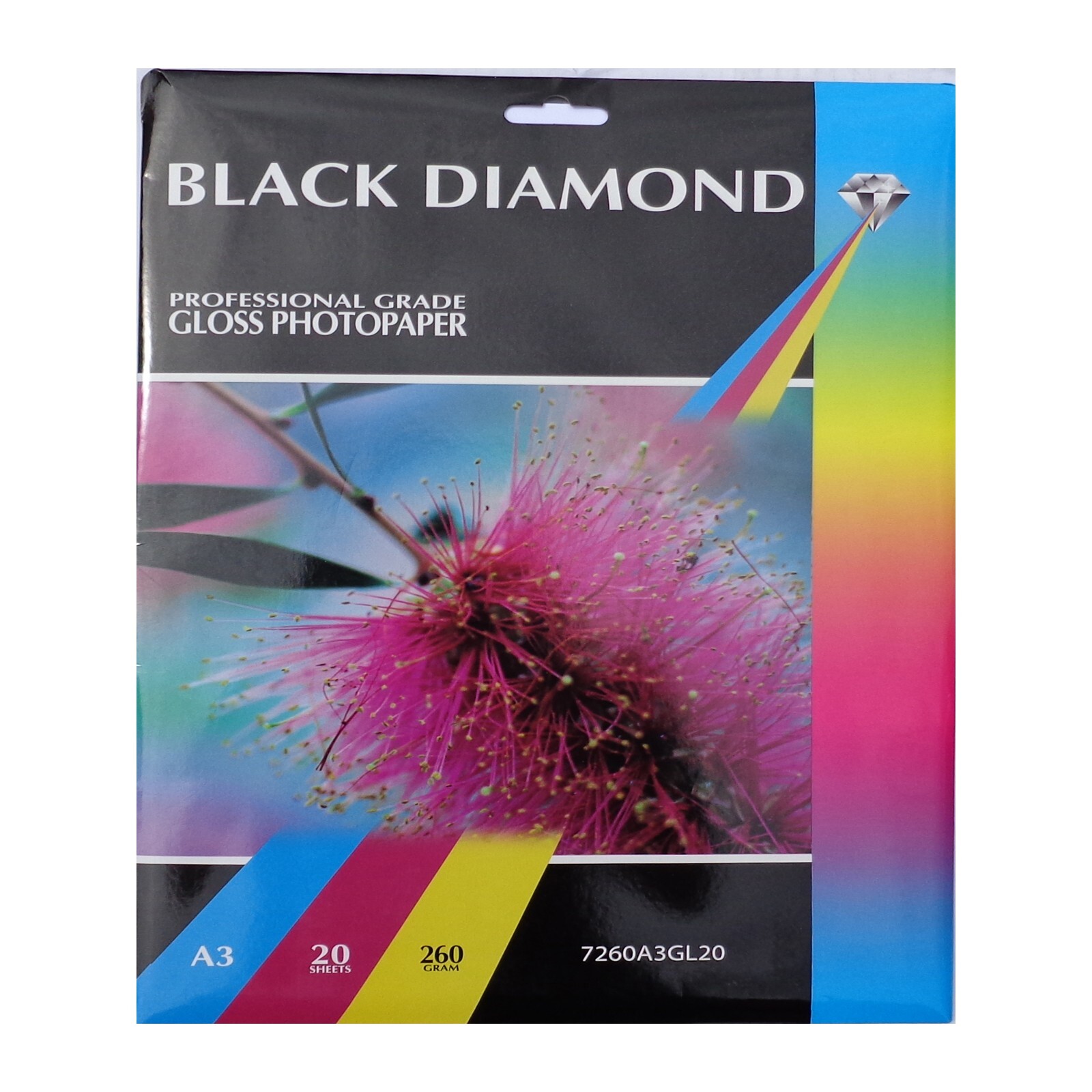 400 Sheets Black Diamond A3 260gsm Gloss Photo Paper