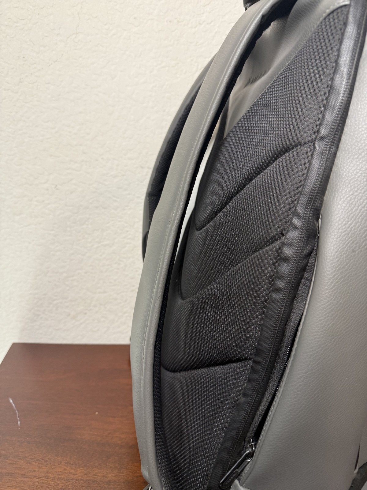 Vessel Signature RARE Embossed B Gray Backpack Premium Synthetic Leather