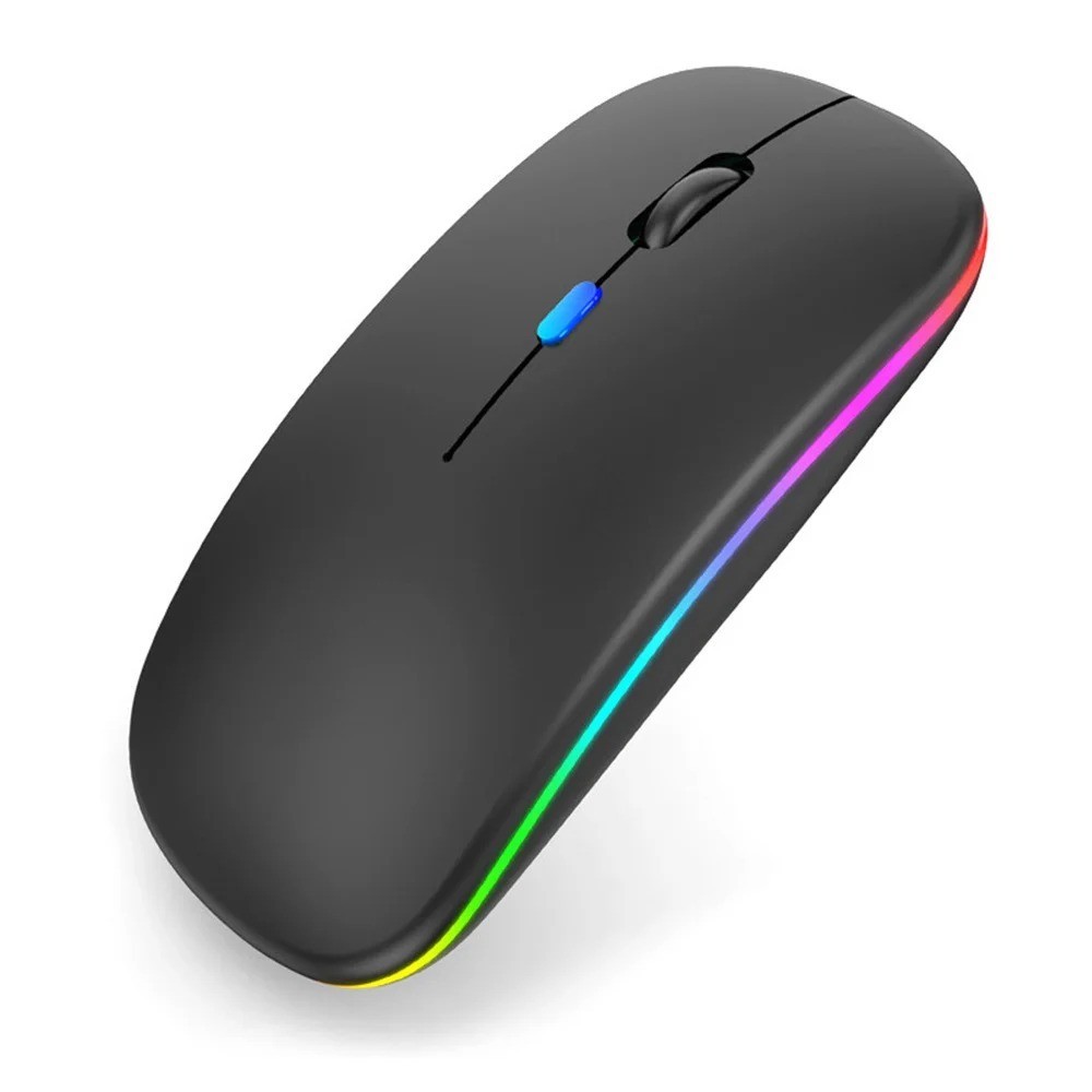 Wireless Bluetooth Mouse Silent Optical Mouse for iPad Laptop Tablet – BLACK