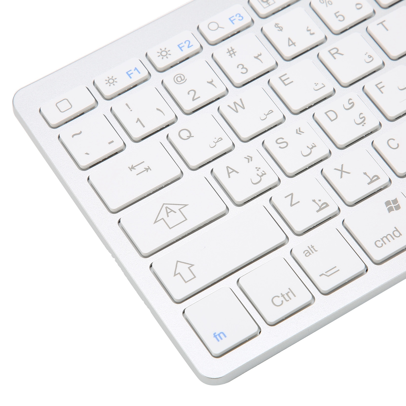 Arabic Wireless Keyboard Mini 78 Keys Ultra Thin Portable White Computer Key Fit
