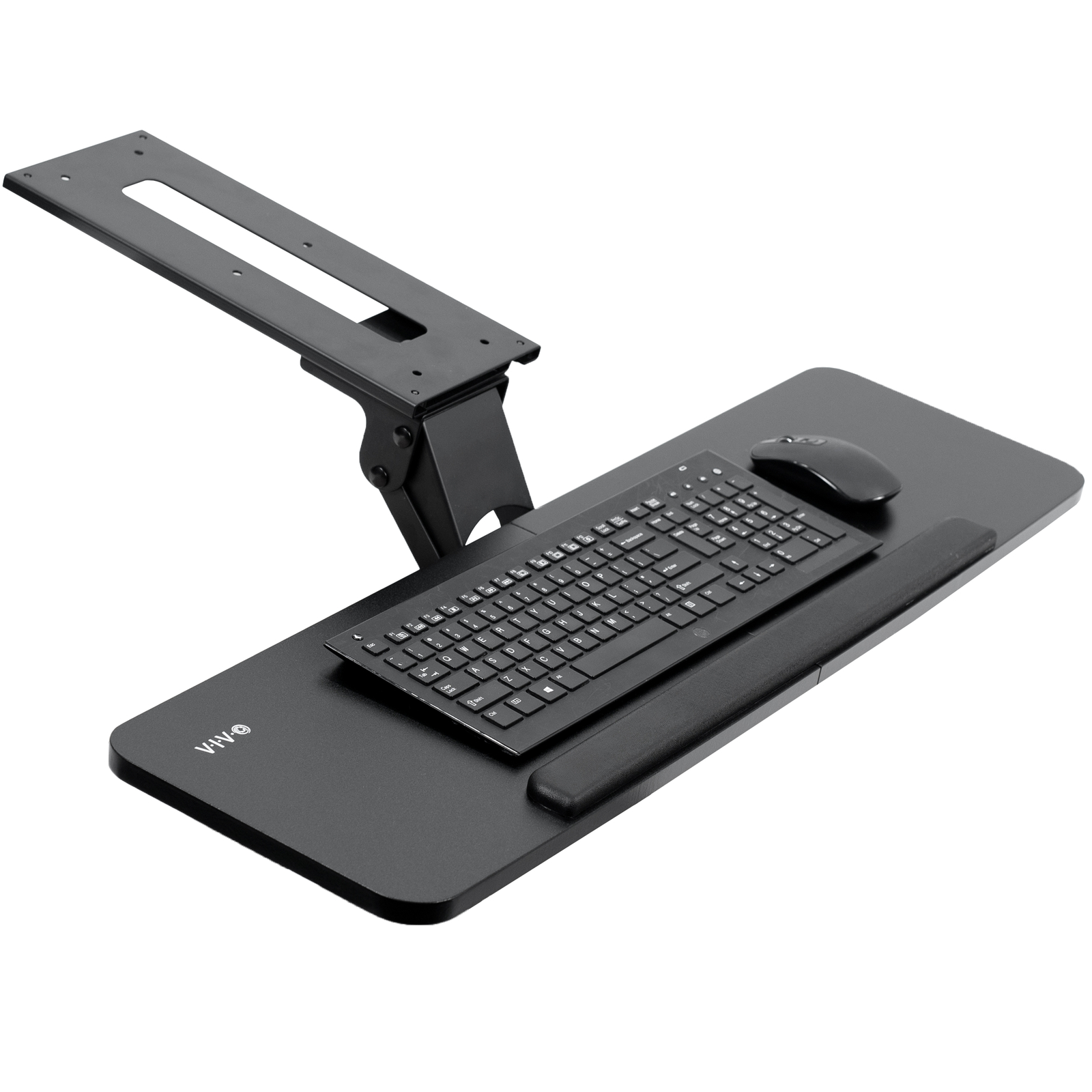 VIVO Adjustable 34″ Computer Keyboard & Mouse Platform Tray Under Desk Mount