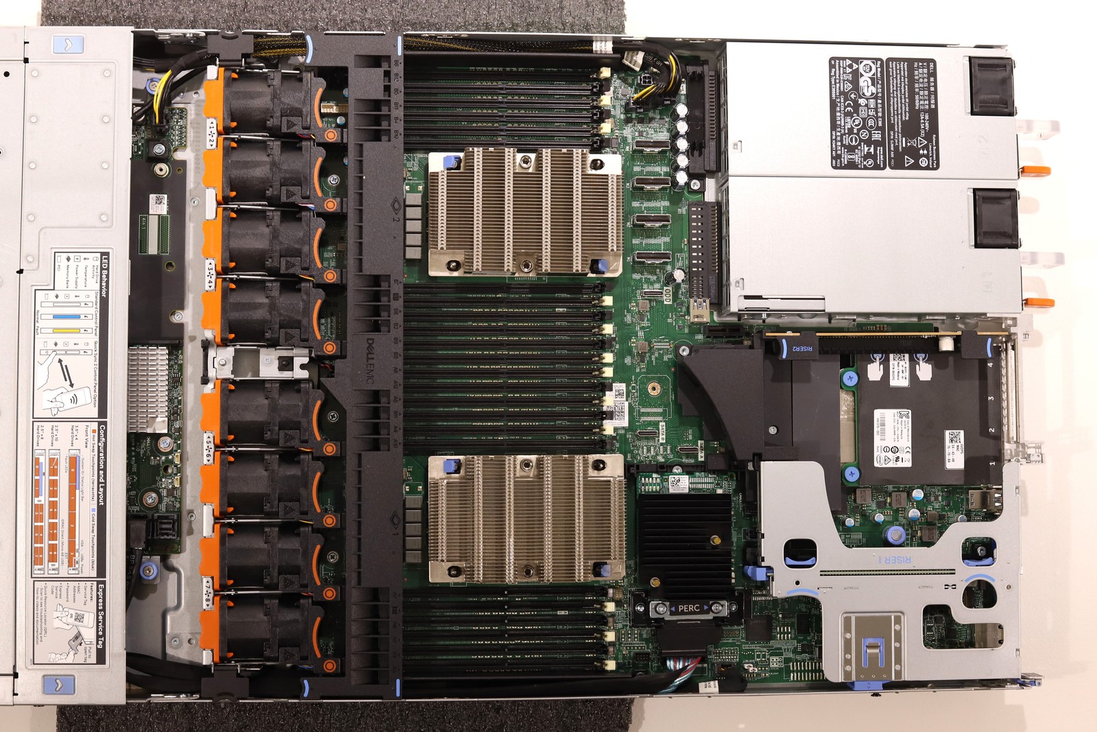 Dell PowerEdge R640 10-Bay SFF Barebone Server 2 x HeatSink H330 2 x 1100W PSU