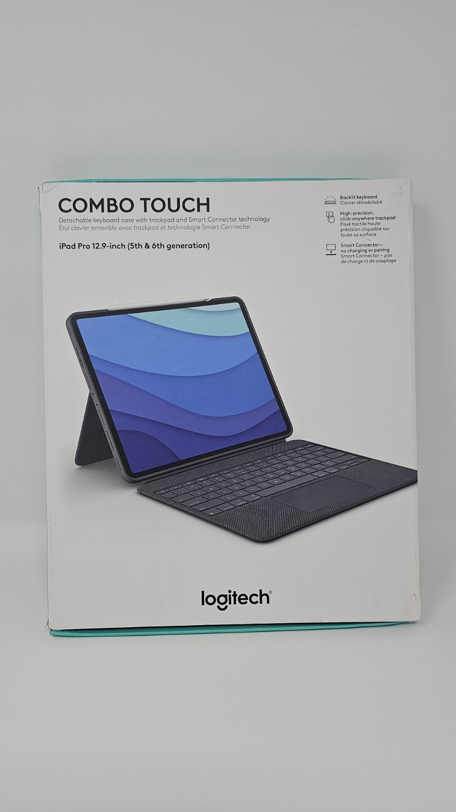 Logitech Combo Touch Keyboard Case for 12.9″ Apple iPad Pro 5th/6th Gen *BROKEN*