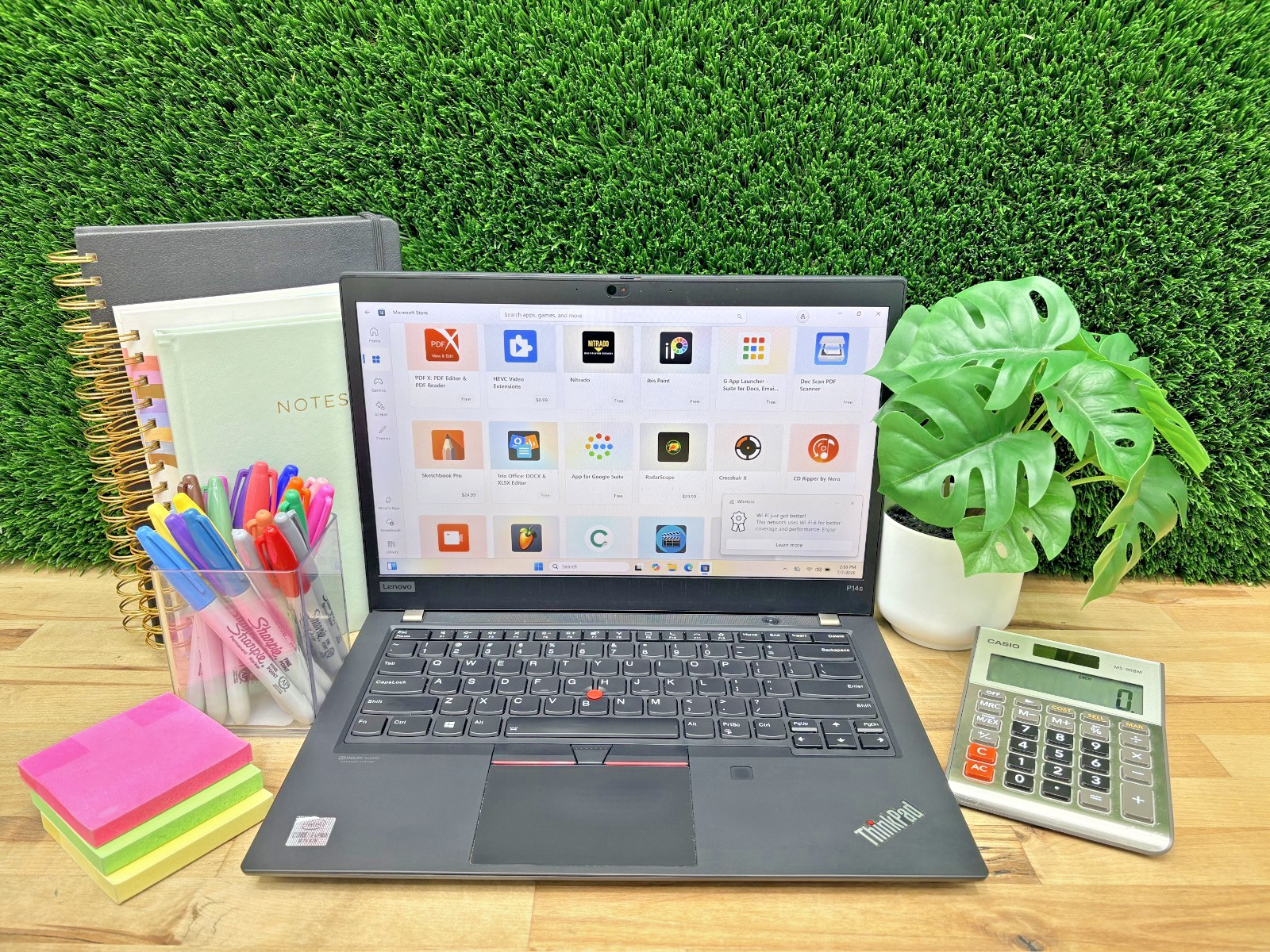 Lenovo ThinkPad P14s G. 1 Intel i7-10th Gen 1.80GHz 16GB RAM 256GB SSD W 11 Pro*