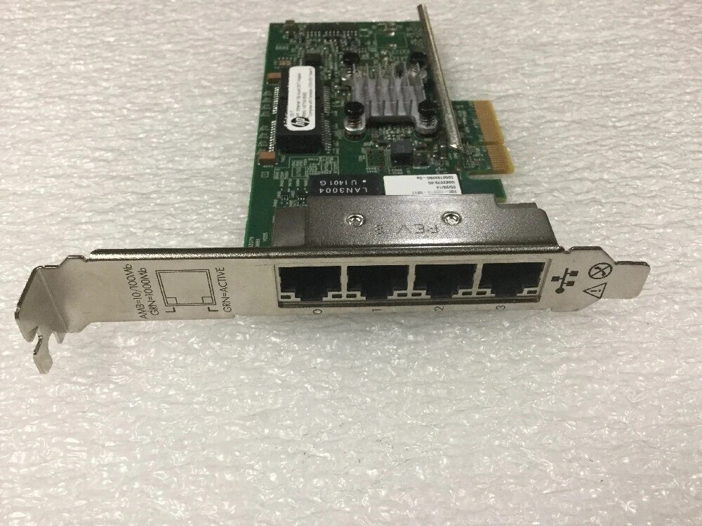 HP Ethernet 1Gb 4-port 331T Adapter 647594-B21 649871-001 647592-001
