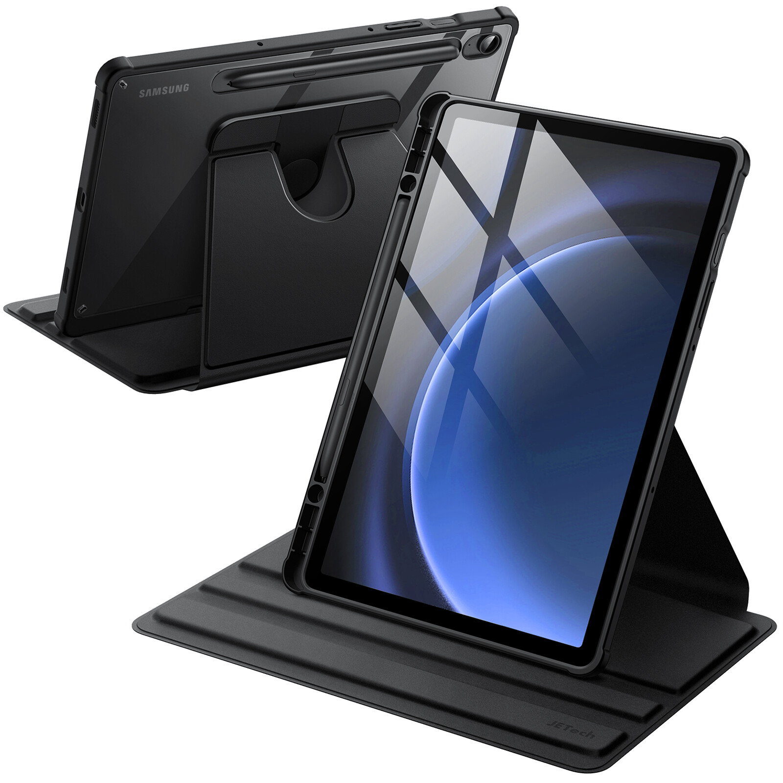 JETech Rotating Case for Samsung Galaxy Tab S9 FE 10.9-Inch / S9 11-Inch 2023