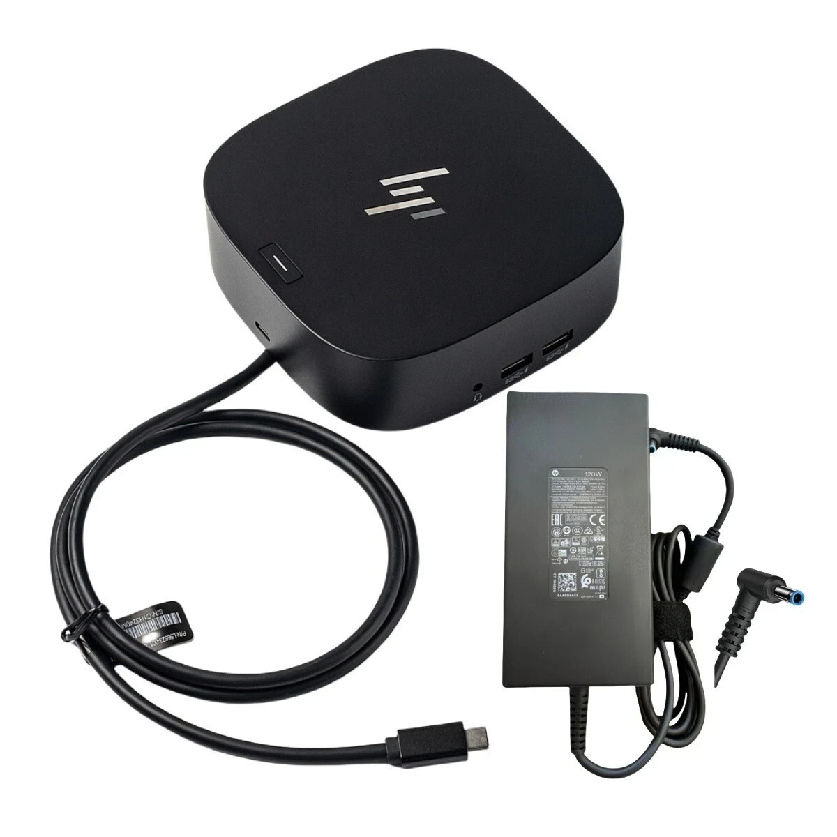 HP USB-C Dock G5 Docking Station 5TW10UT#ABA Black + HP 120W Power Adapter NEW!