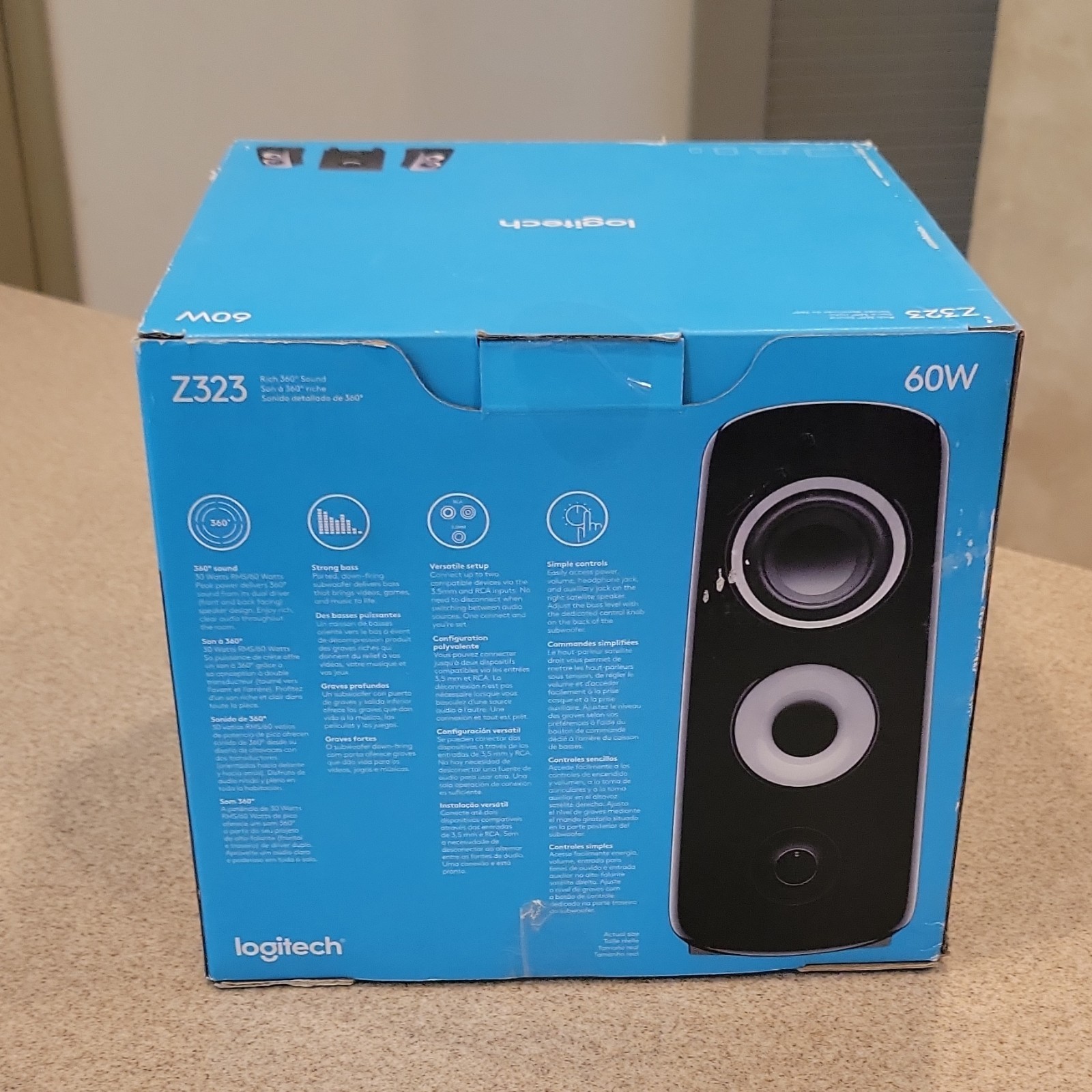 FACTORY SEALED ogitech Z323 2.1 Computer Speakers 60W RMS Wired 3.5mm SubwoofeR