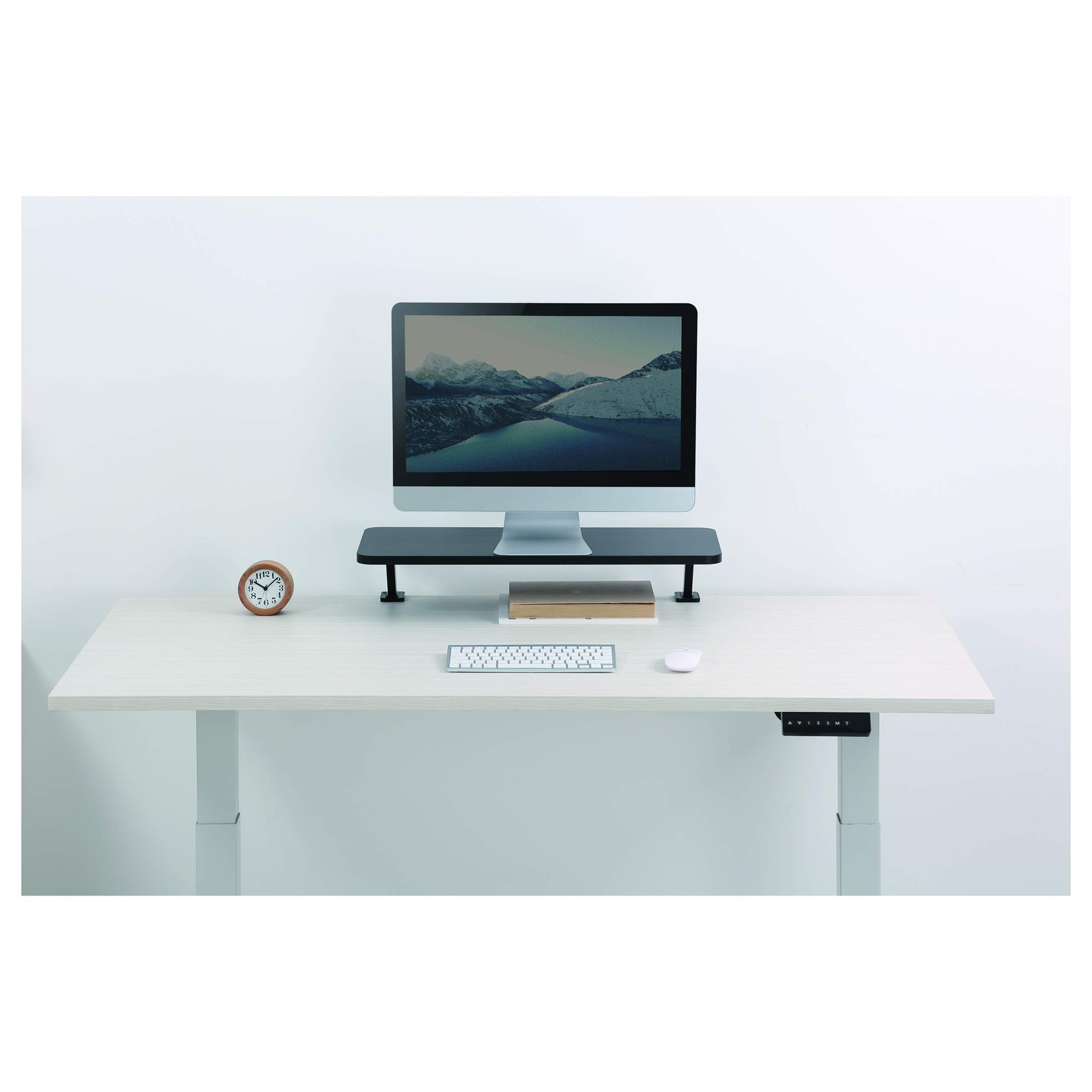 StarTech.com Monitor Riser Stand – Clamp-on 5.10″ x 25.60″ x 10.20″, Black