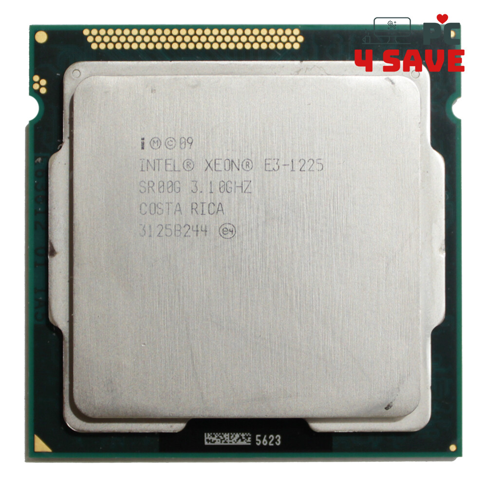 Intel Xeon E3-1225 SR00G 3.1GHz 6MB 4C LGA1155 Workstation CPU Processor 95W